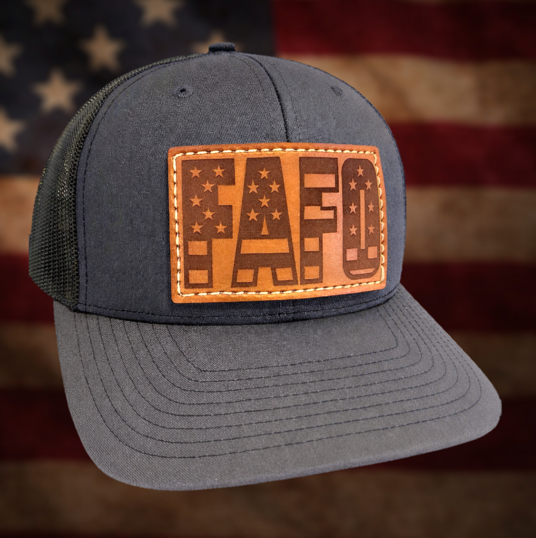 FAFO – Leather Patch Hat