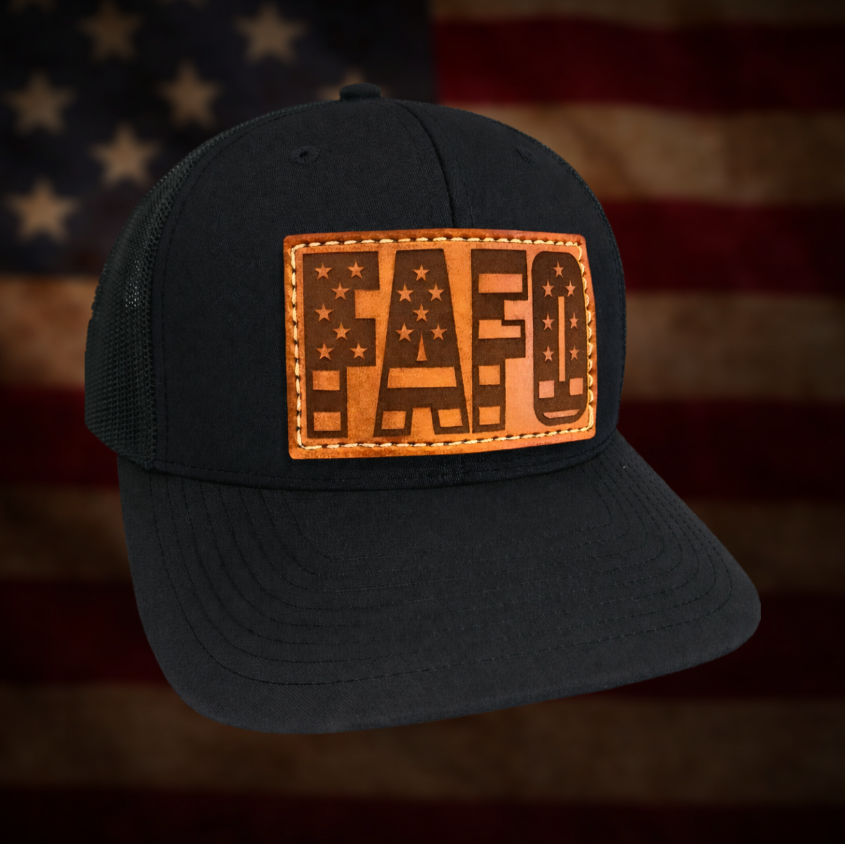 FAFO – Leather Patch Hat