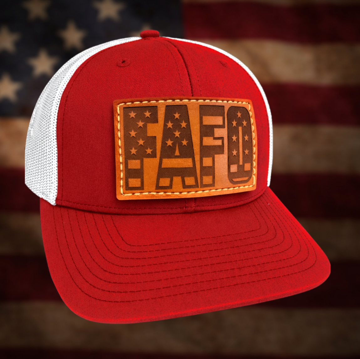 FAFO – Leather Patch Hat