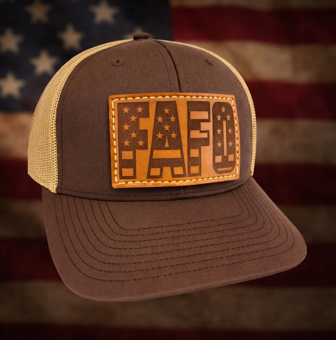 FAFO – Leather Patch Hat
