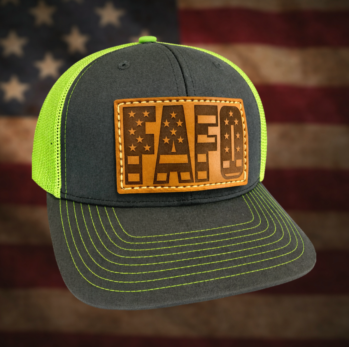 FAFO – Leather Patch Hat