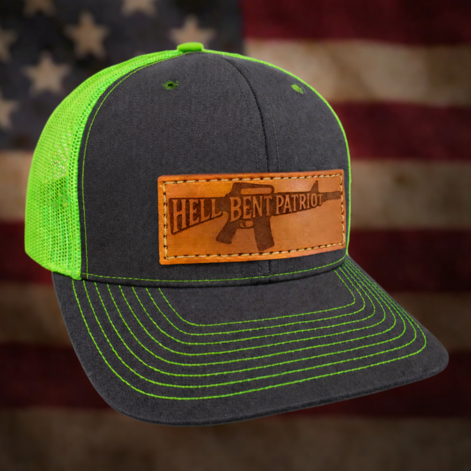 HBP Rifle – Leather Patch Hat