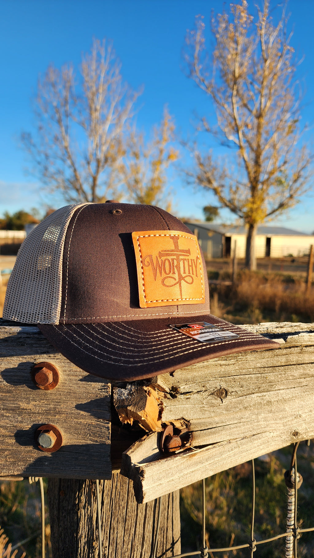 Worthy – Leather Patch Hat