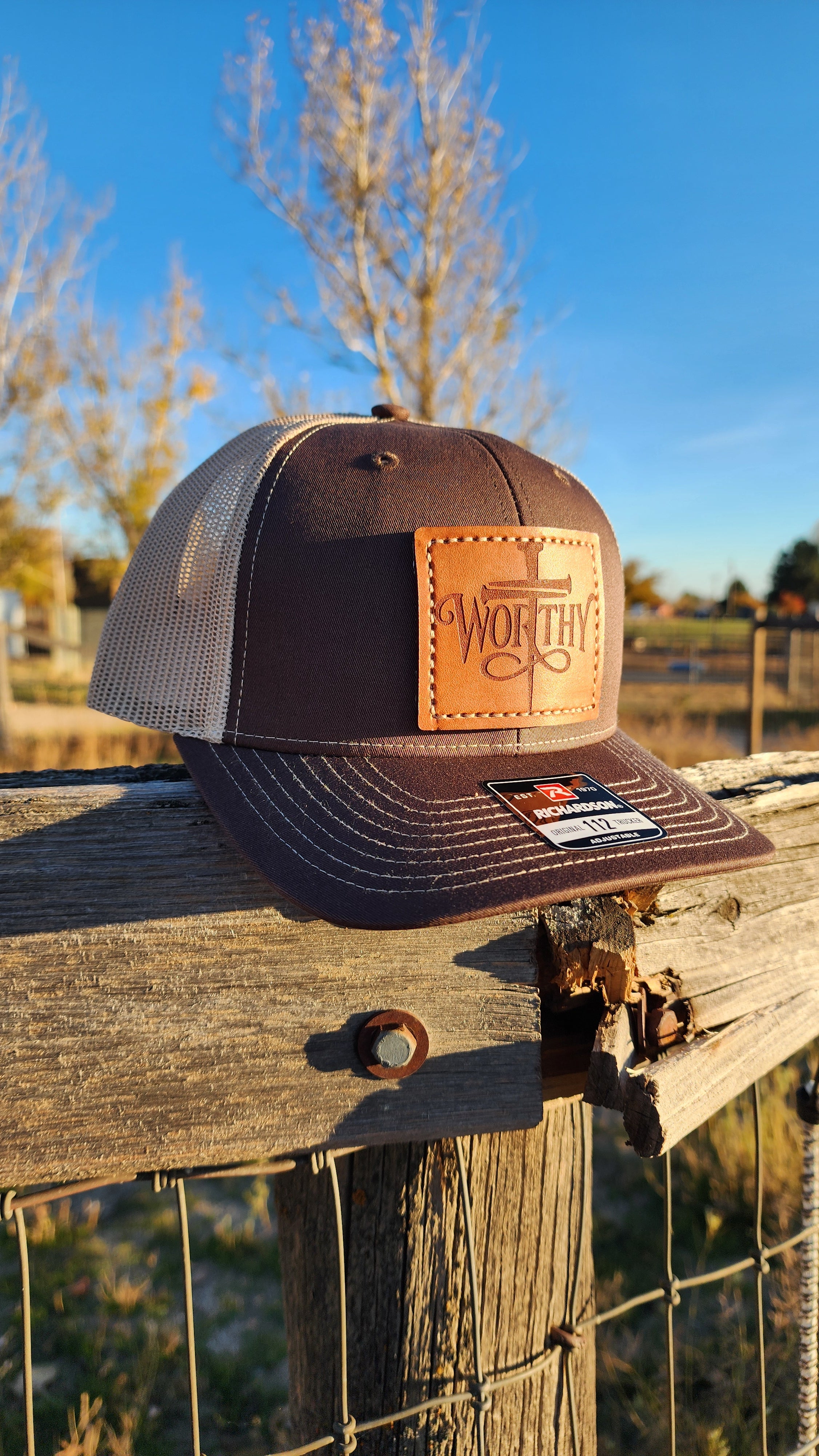Worthy – Leather Patch Hat