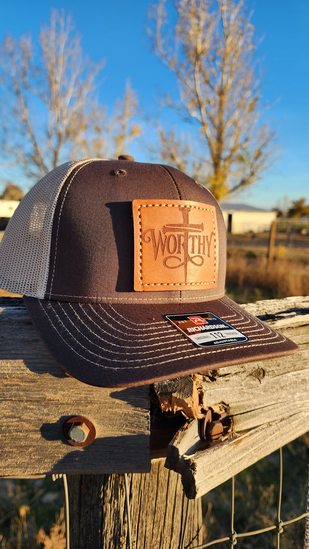 Worthy – Leather Patch Hat