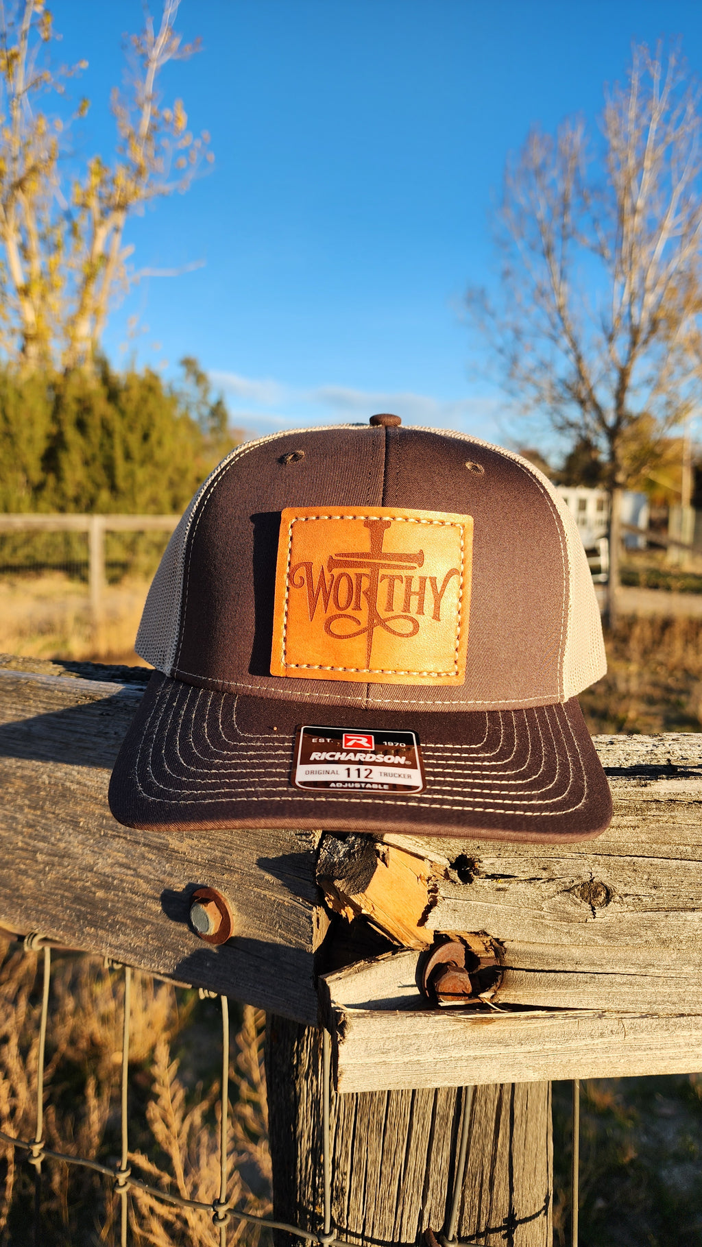 Worthy – Leather Patch Hat