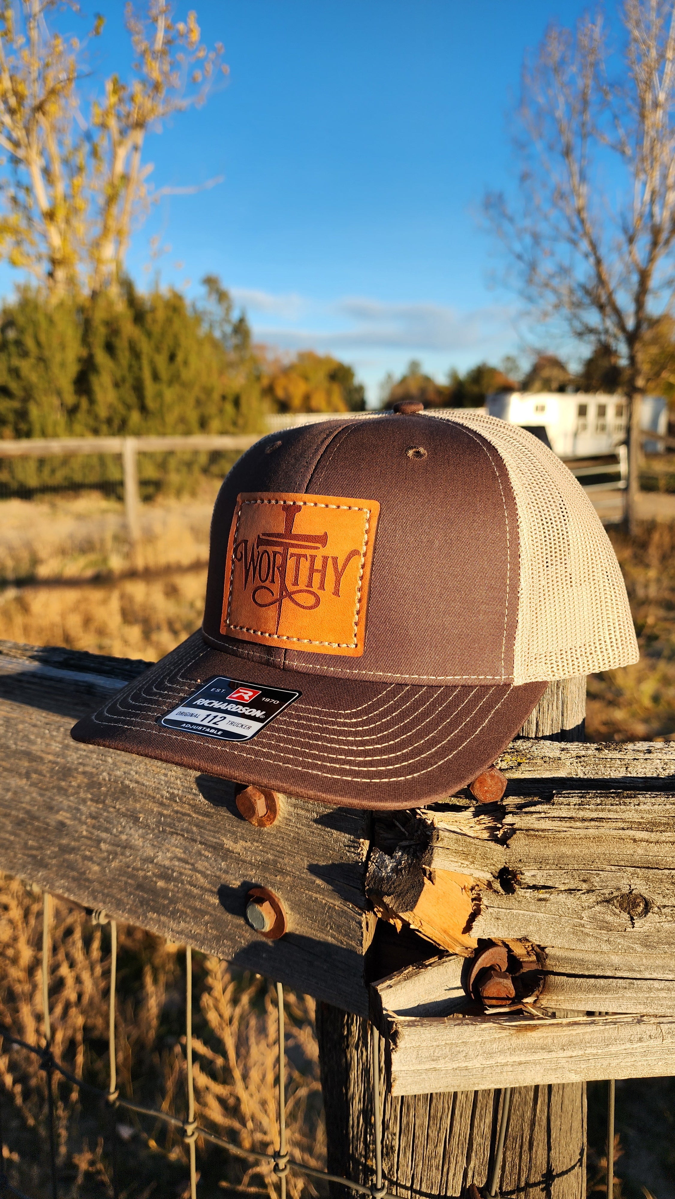 Worthy – Leather Patch Hat