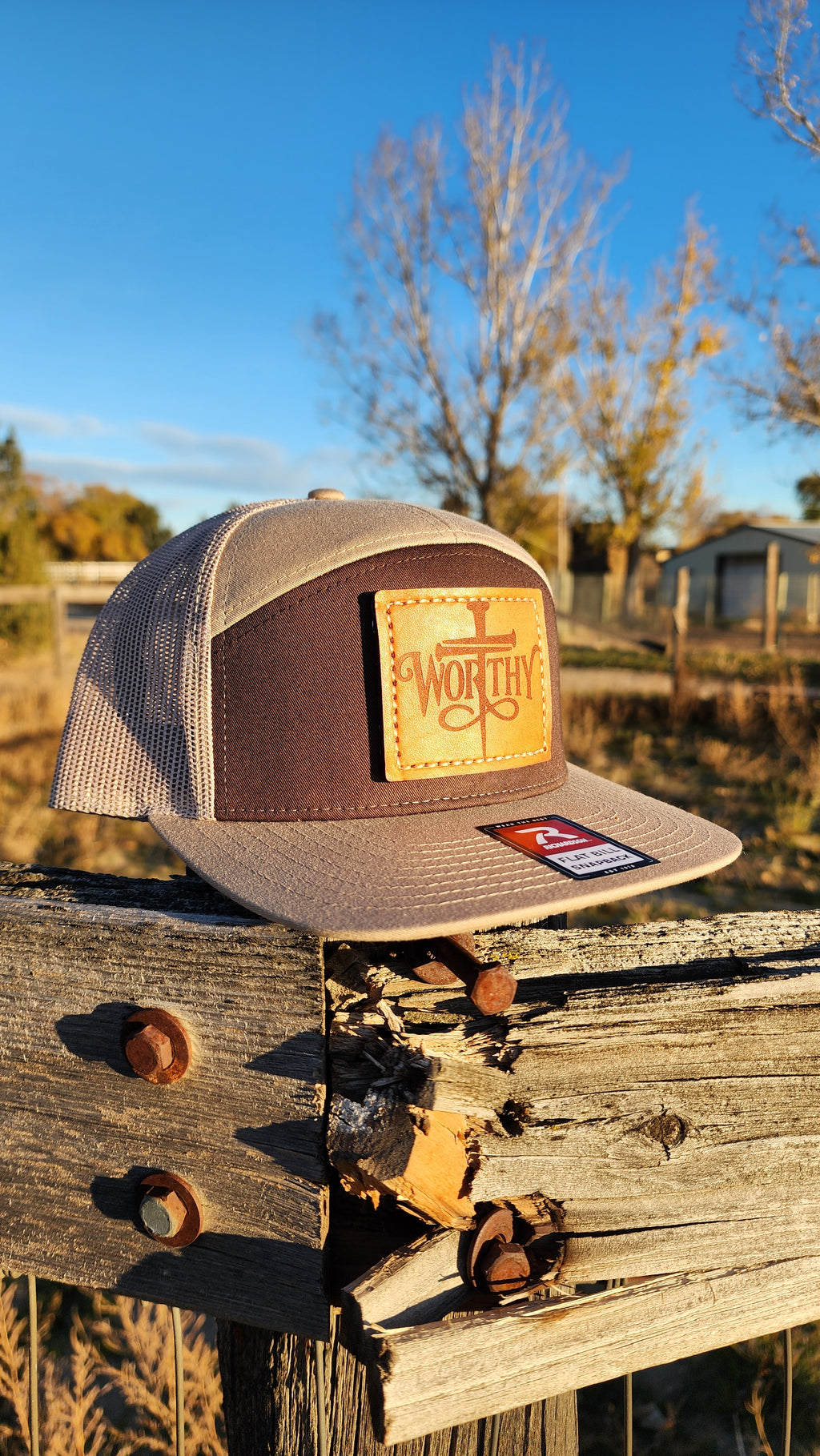 Worthy – Leather Patch Hat