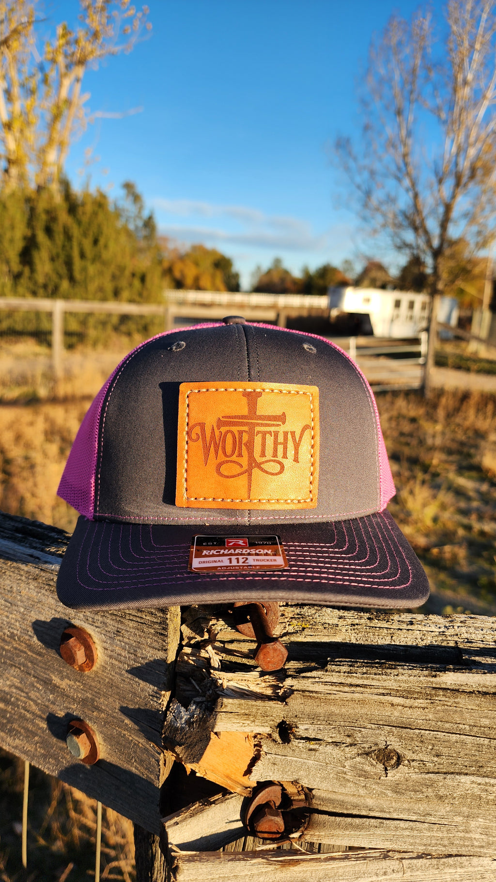 Worthy – Leather Patch Hat