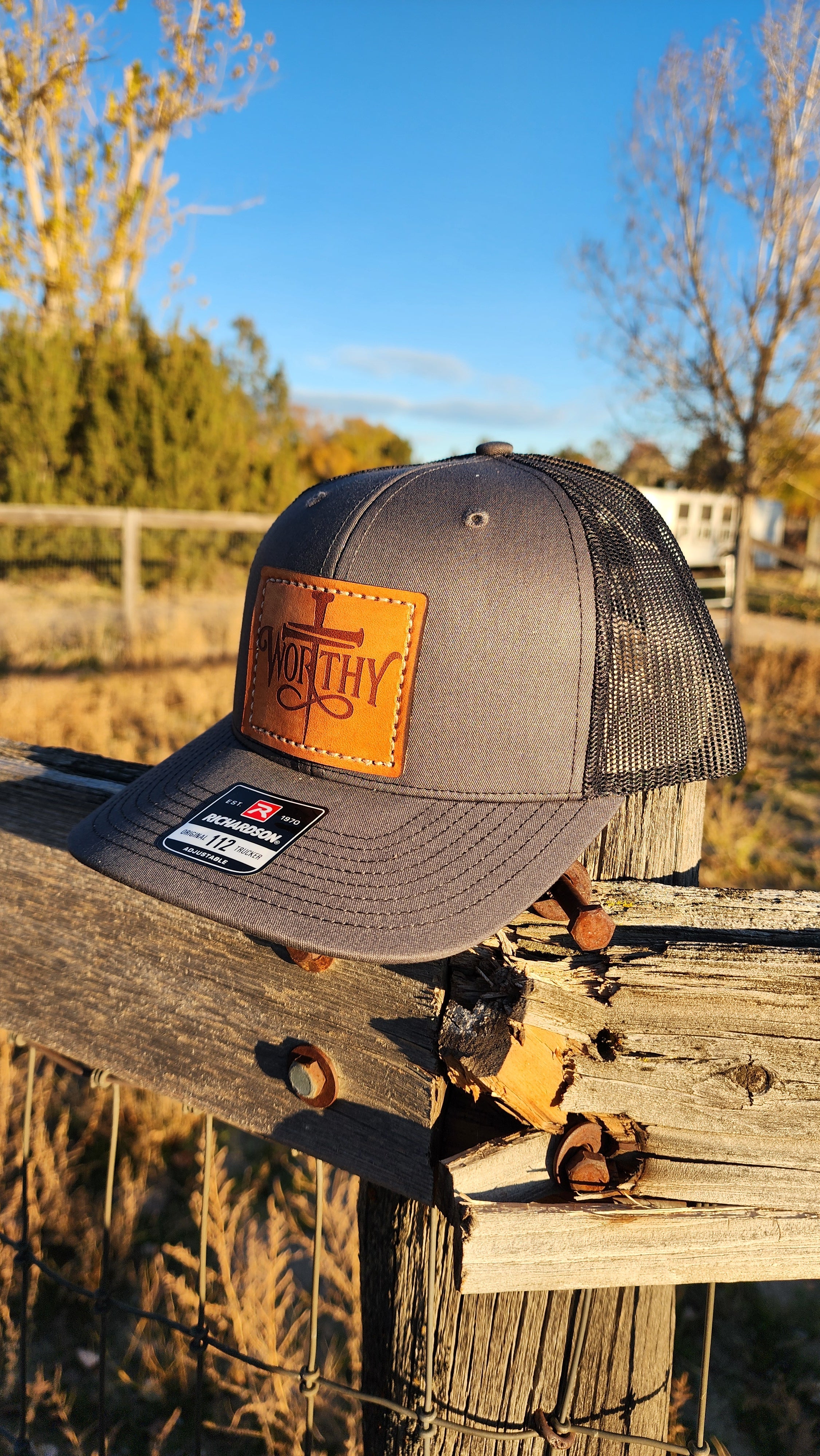 Worthy – Leather Patch Hat