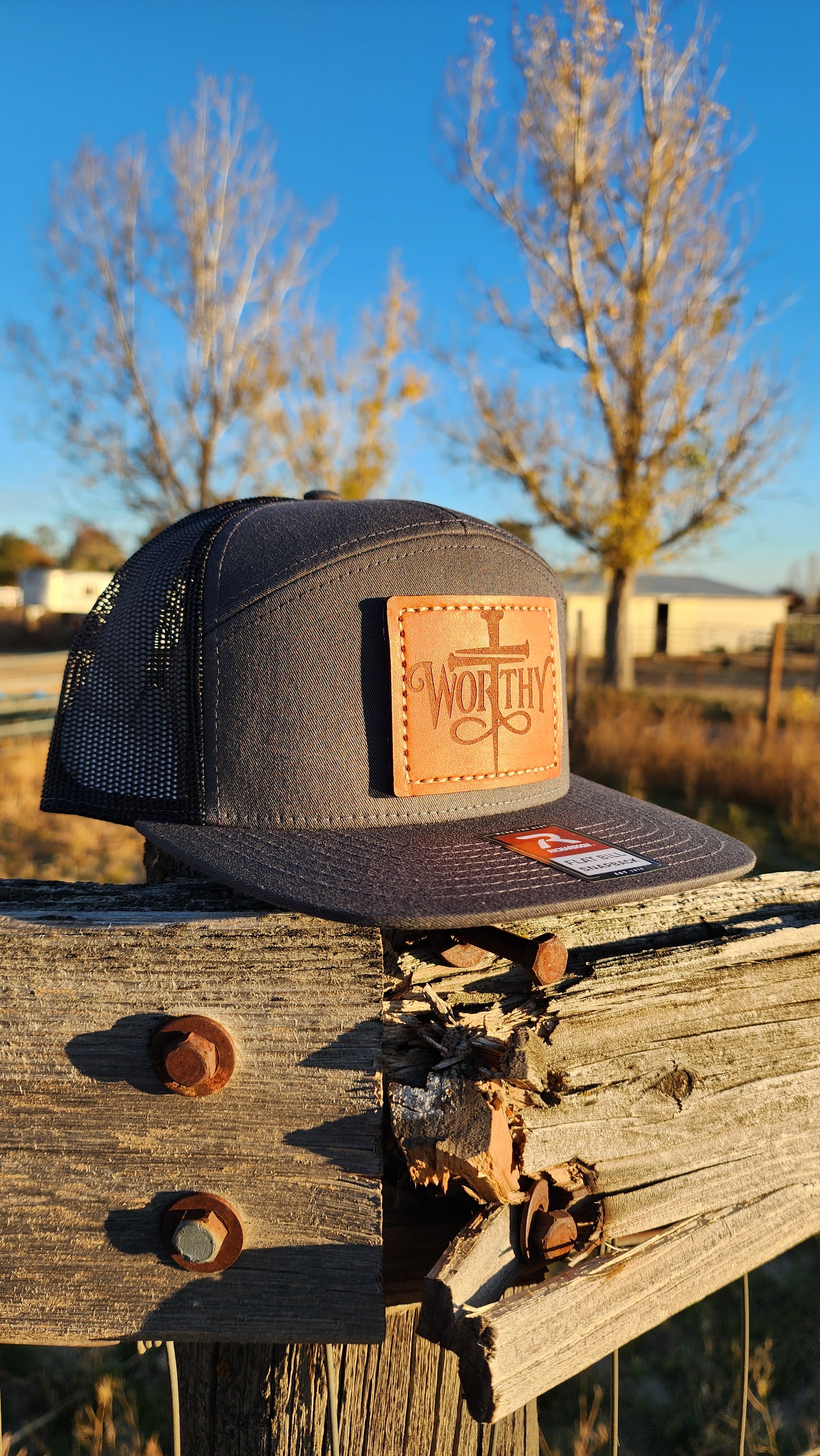Worthy – Leather Patch Hat