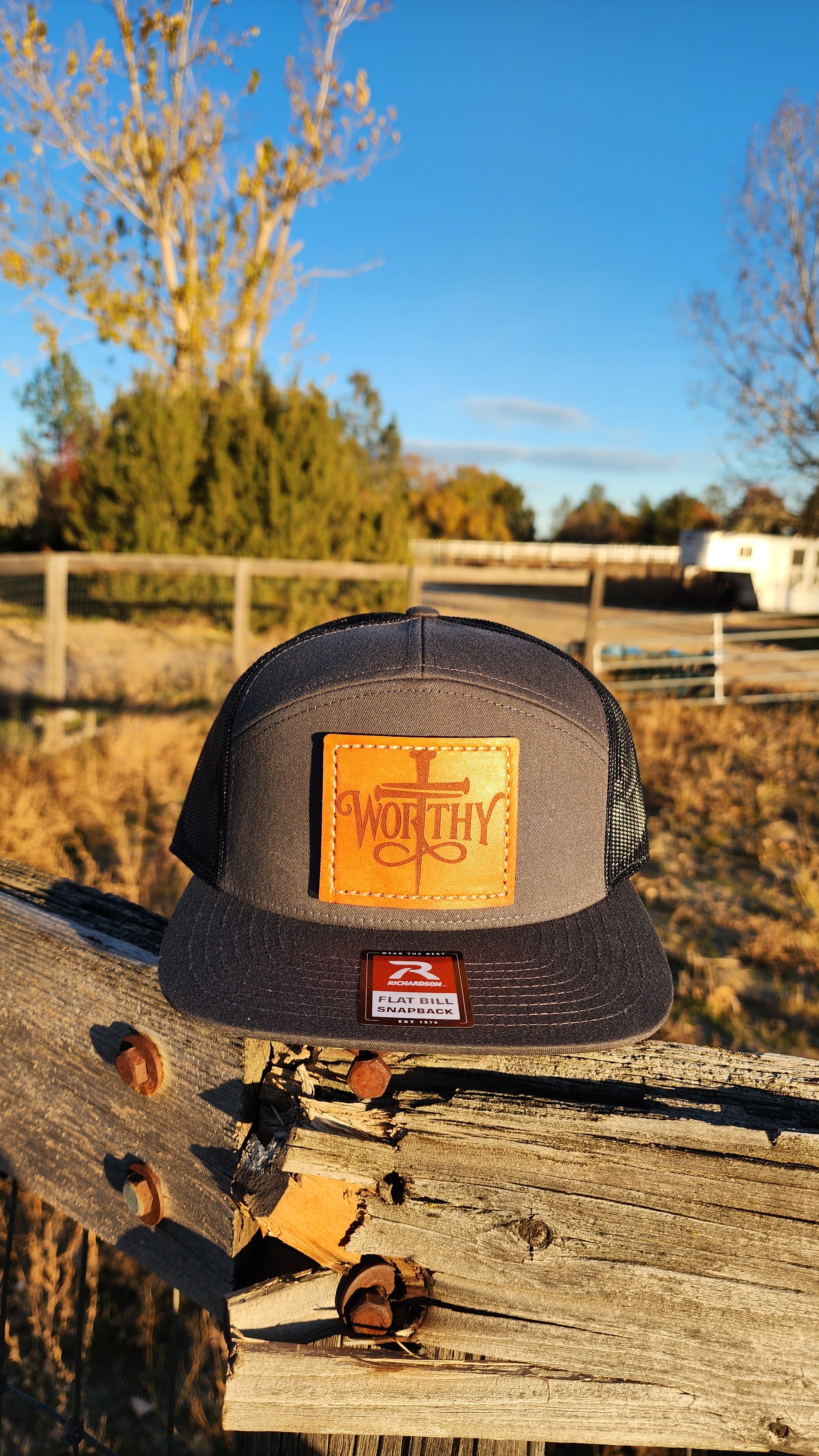 Worthy – Leather Patch Hat