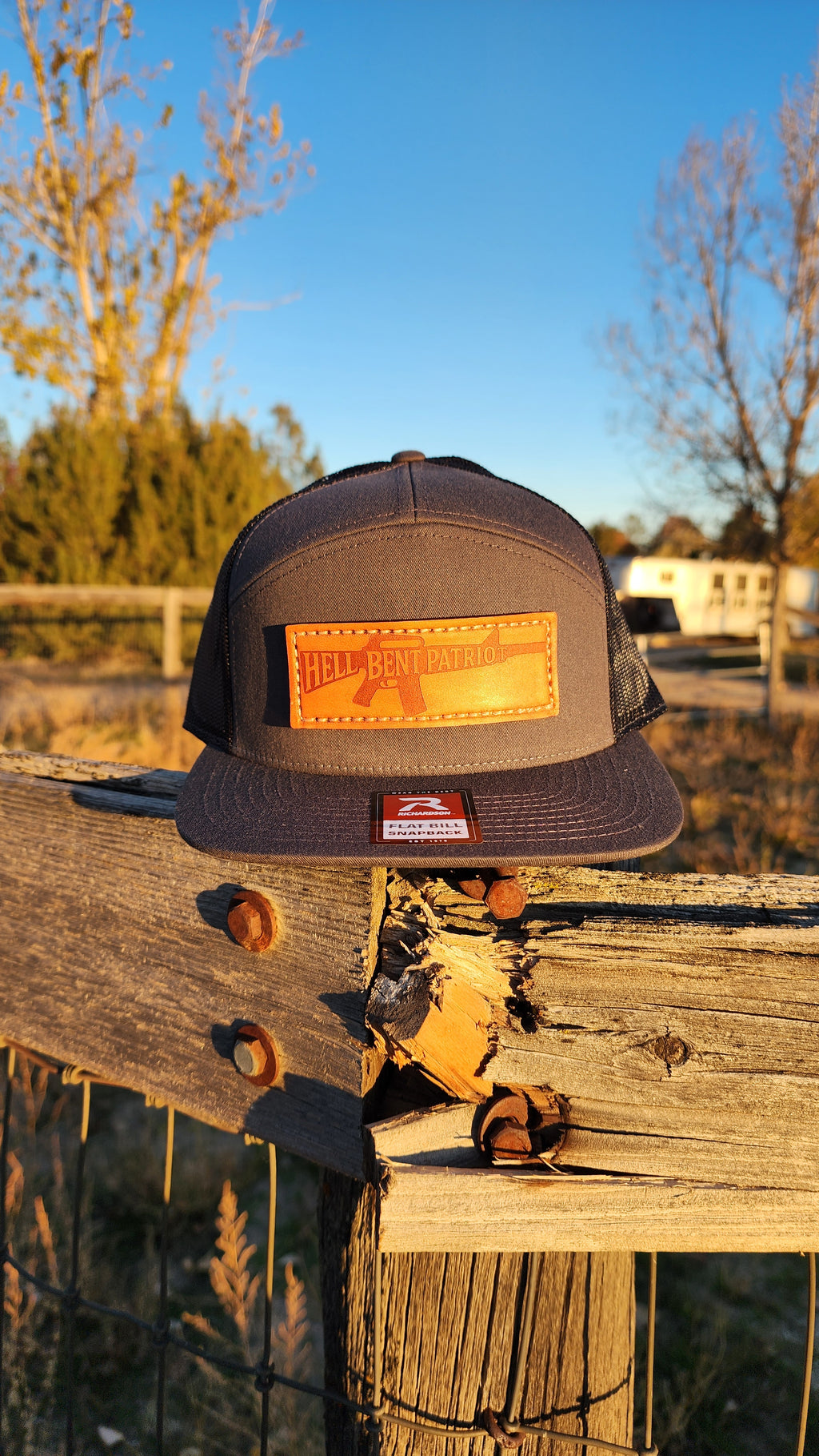 HBP Rifle – Leather Patch Hat