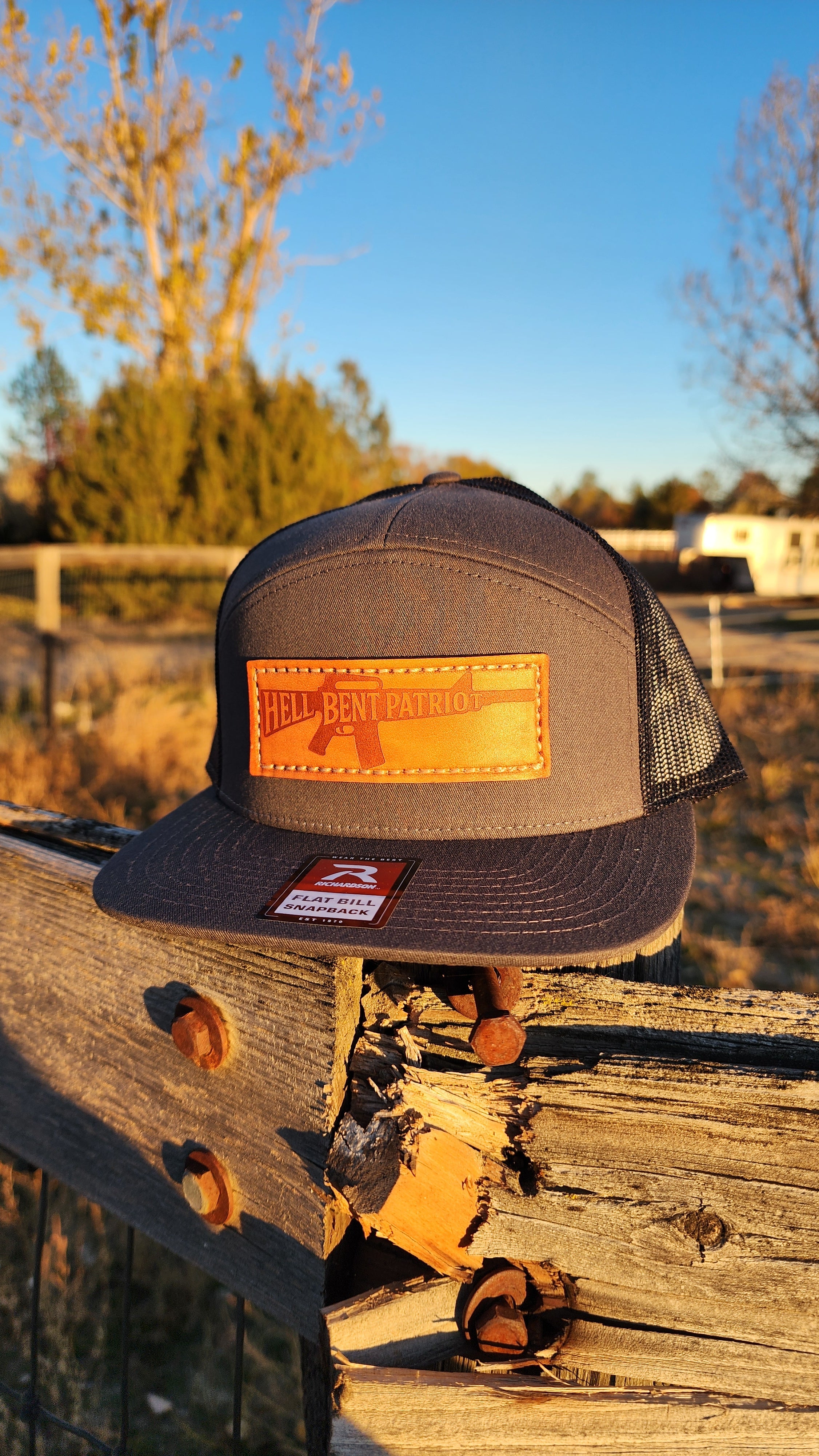 HBP Rifle – Leather Patch Hat