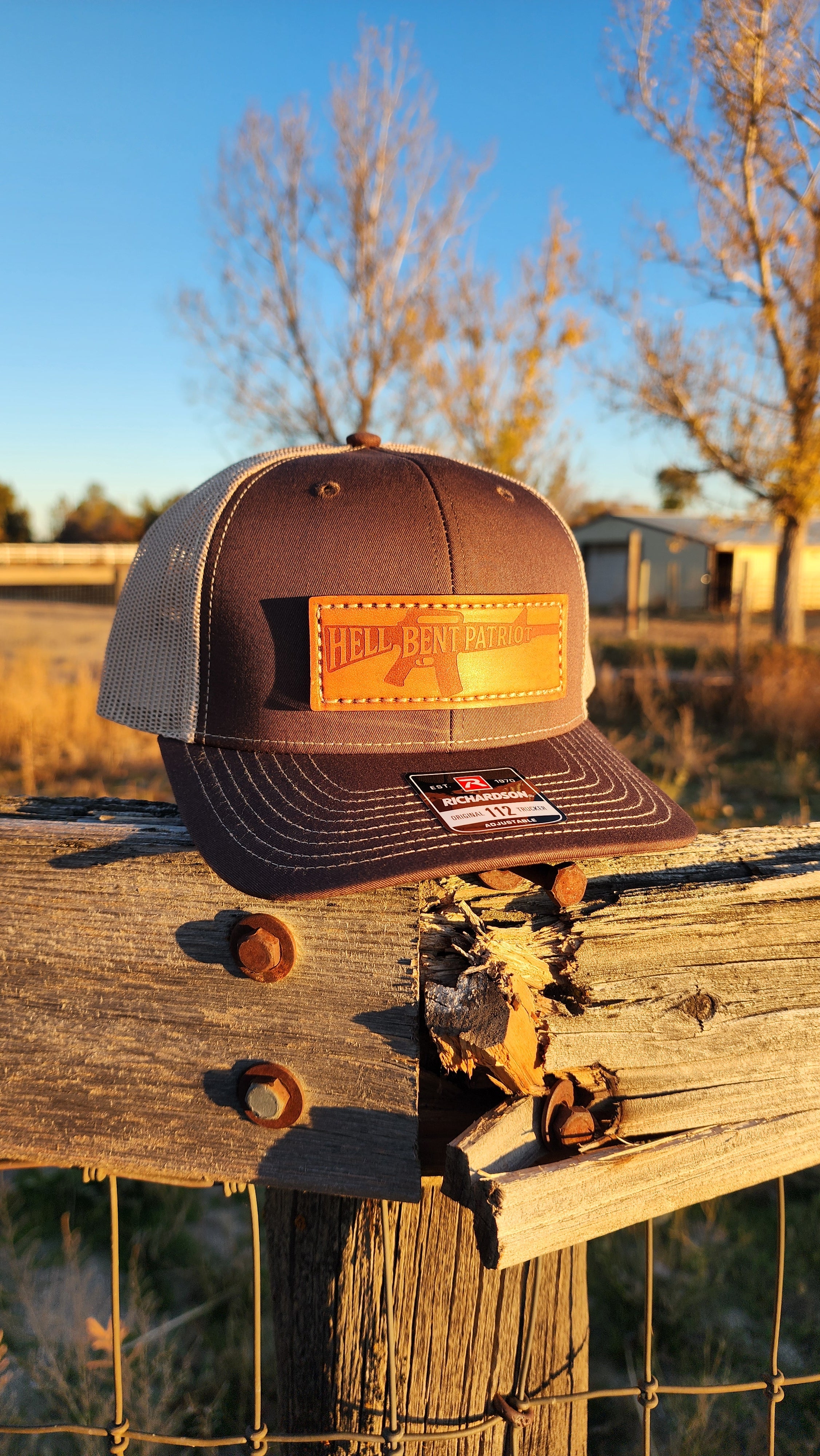 HBP Rifle – Leather Patch Hat