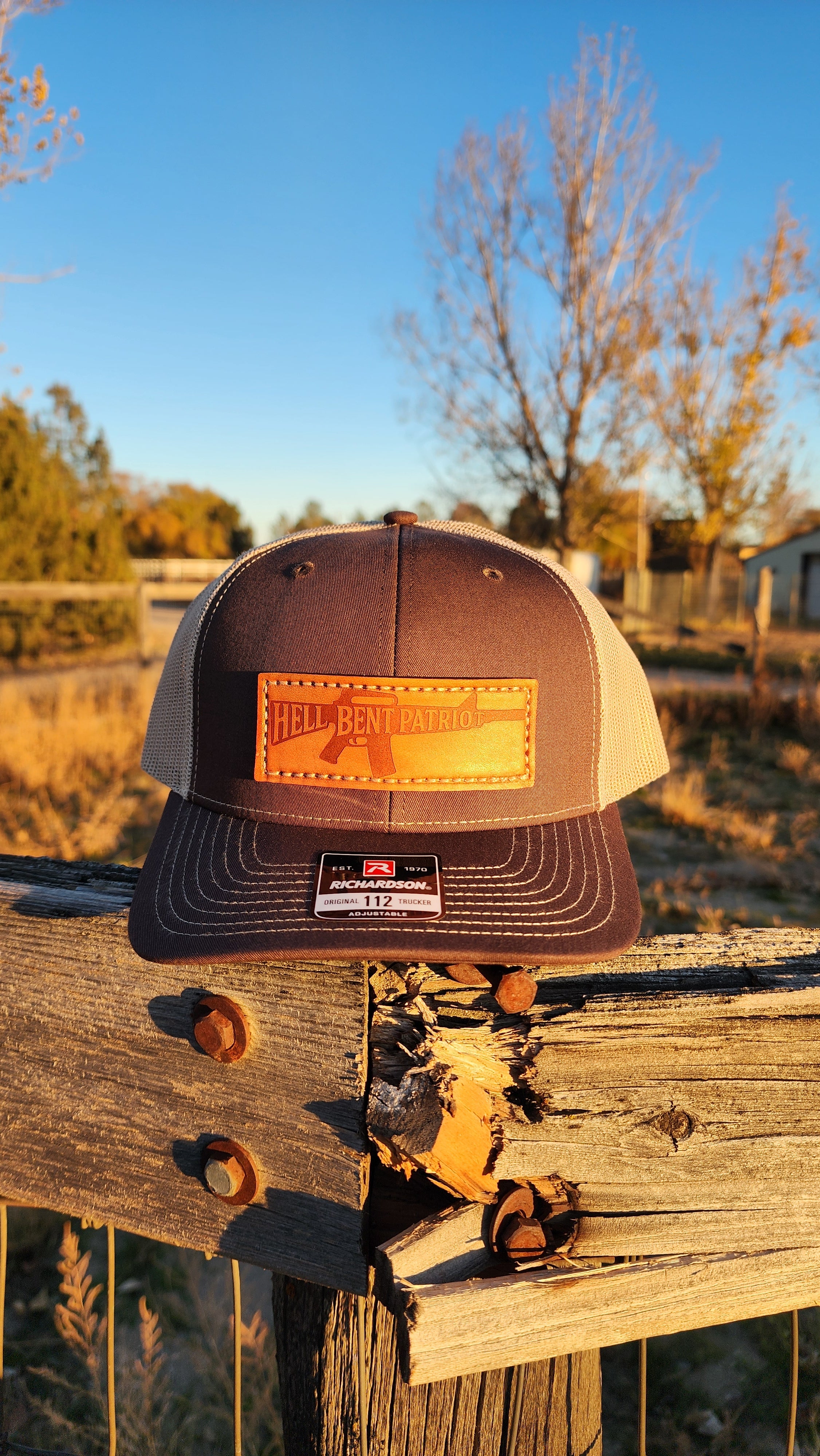 HBP Rifle – Leather Patch Hat