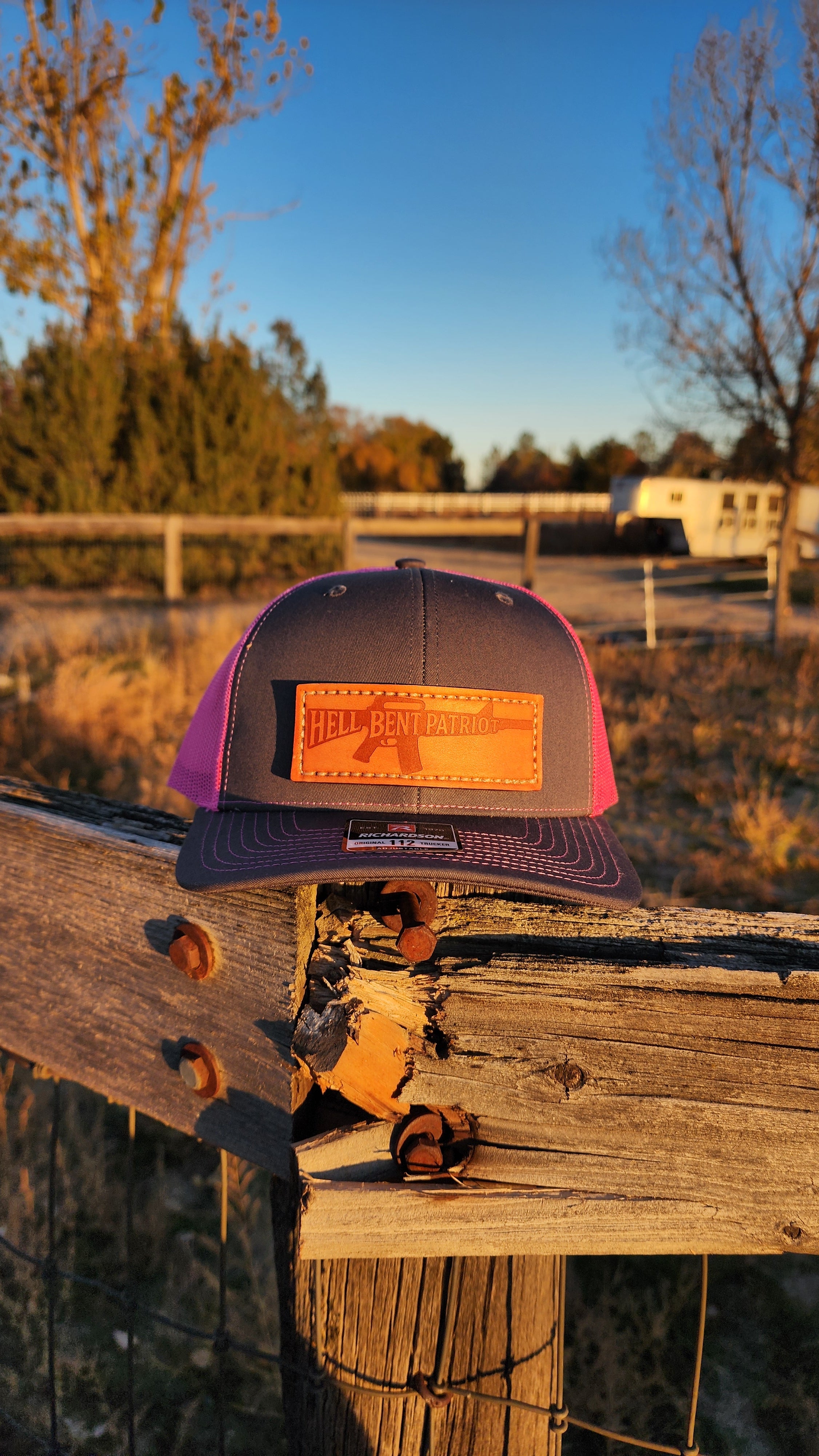 HBP Rifle – Leather Patch Hat