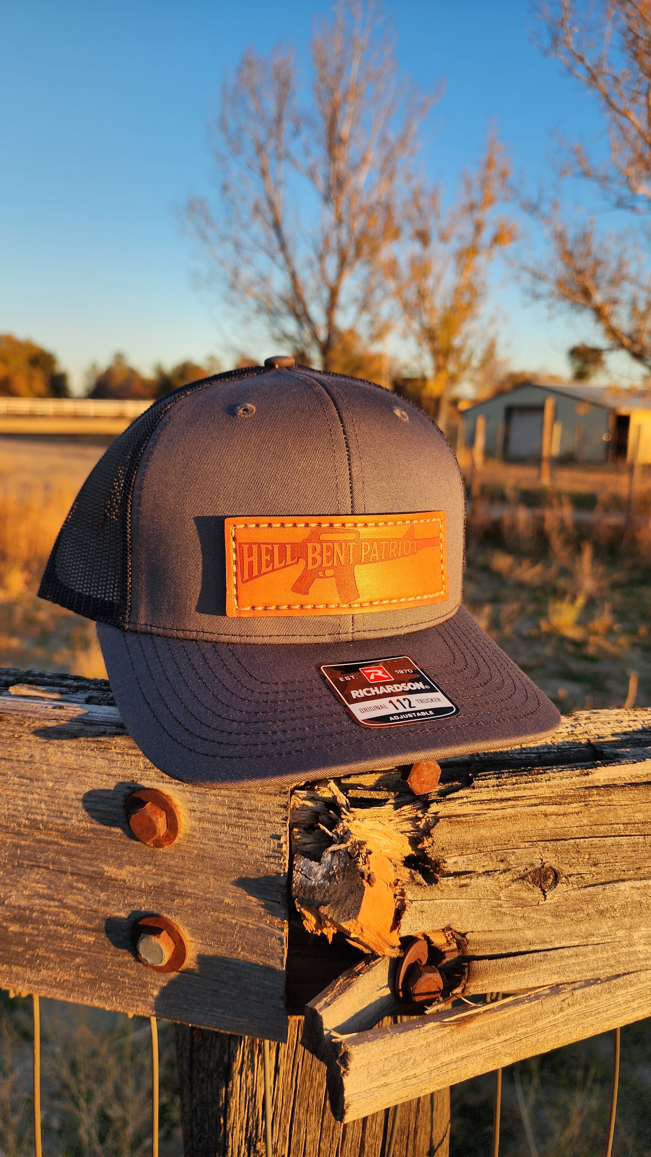 HBP Rifle – Leather Patch Hat