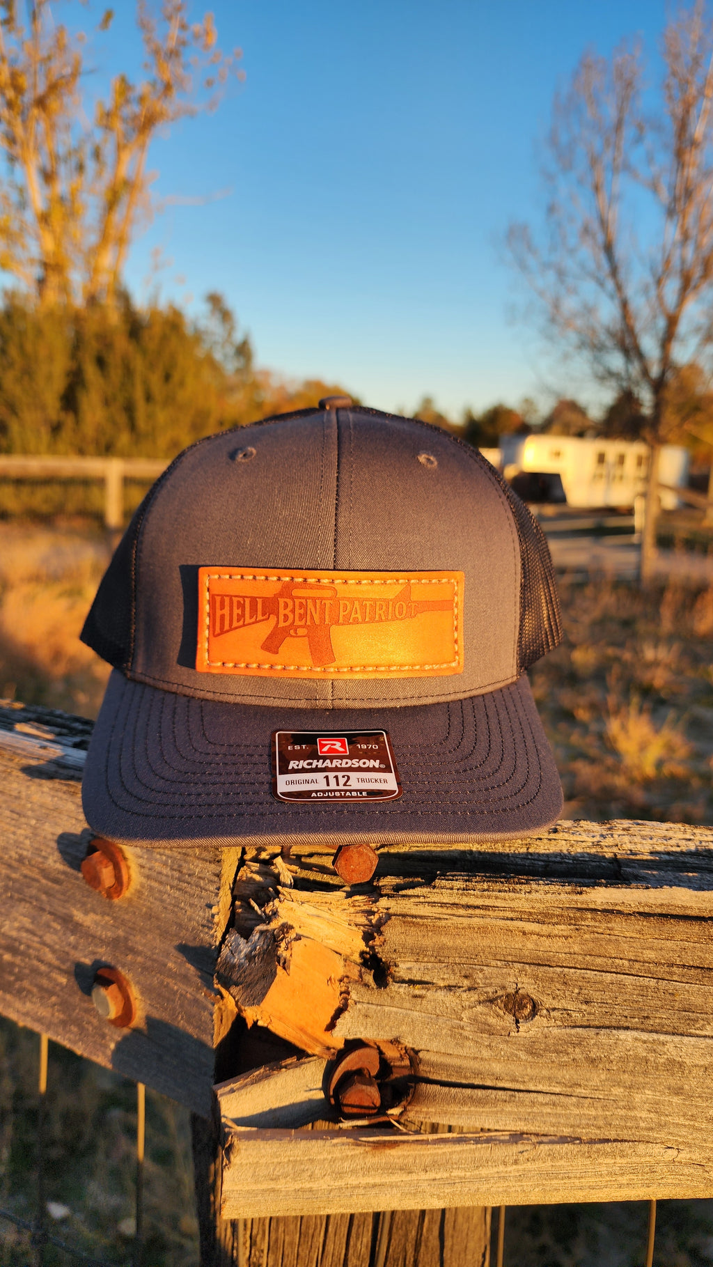 HBP Rifle – Leather Patch Hat