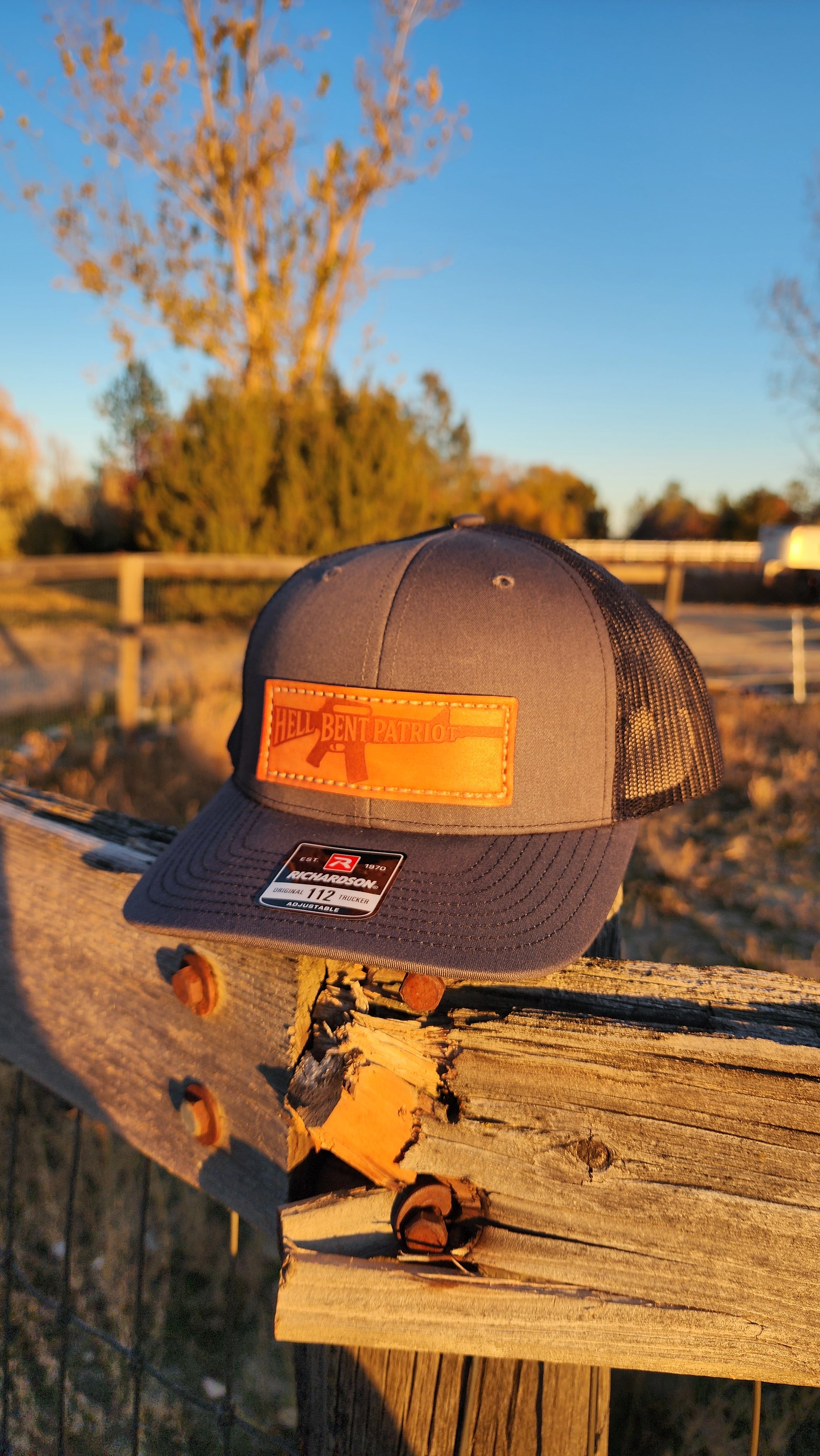 HBP Rifle – Leather Patch Hat