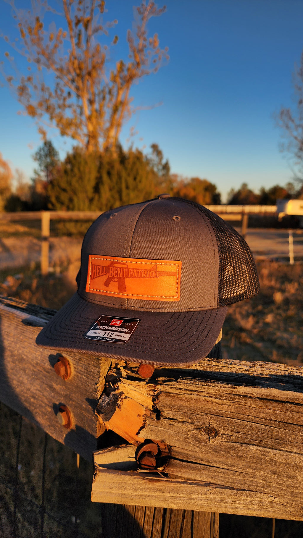 HBP Rifle – Leather Patch Hat