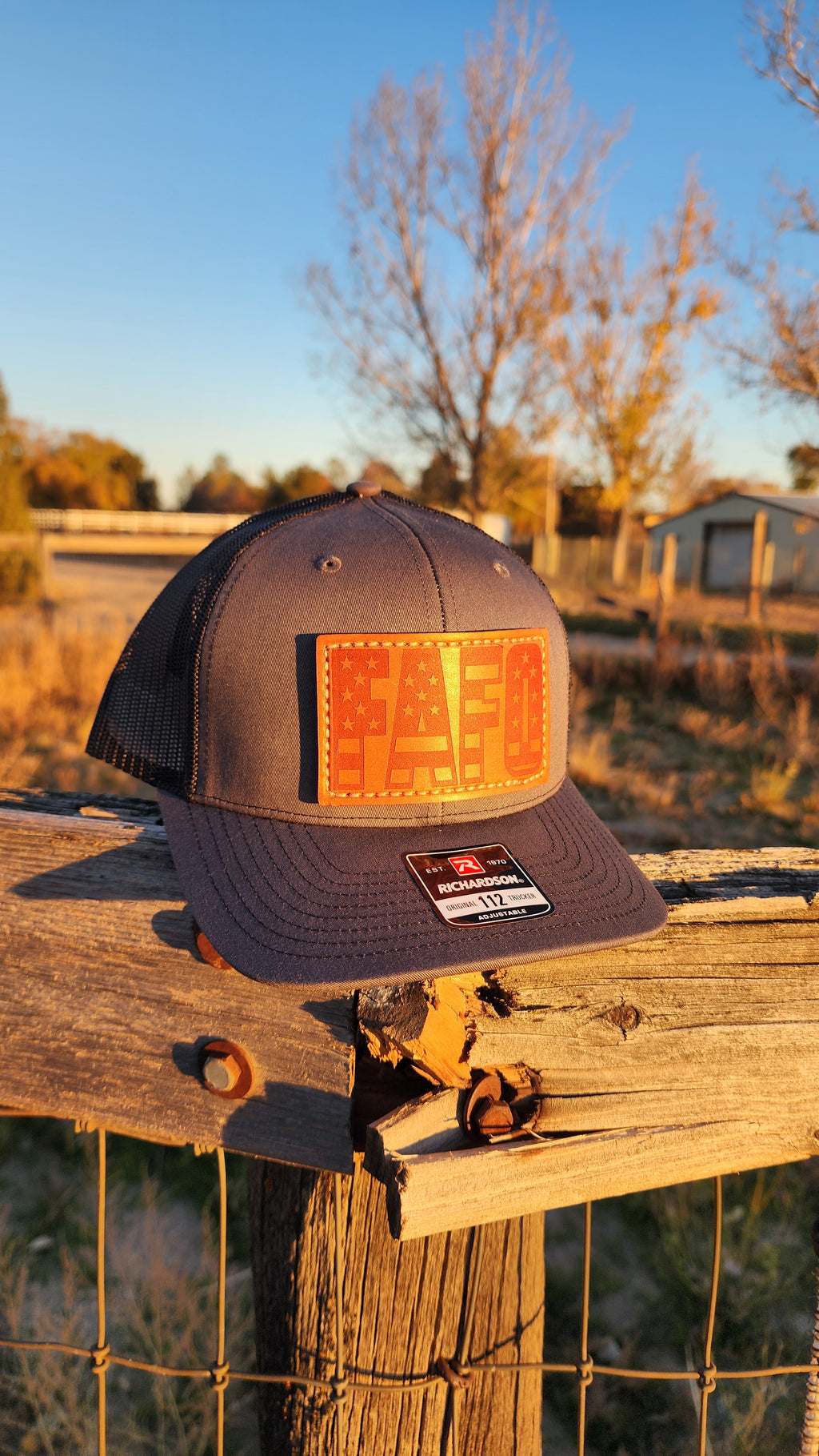 FAFO – Leather Patch Hat