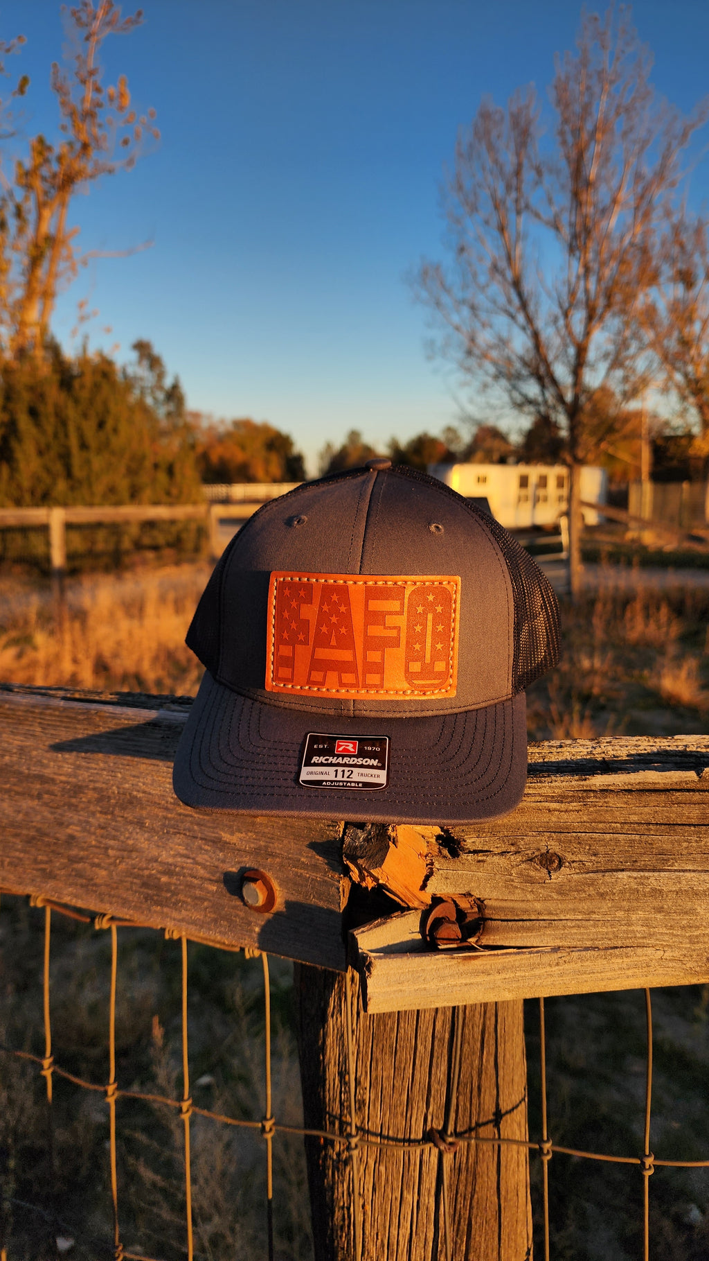 FAFO – Leather Patch Hat