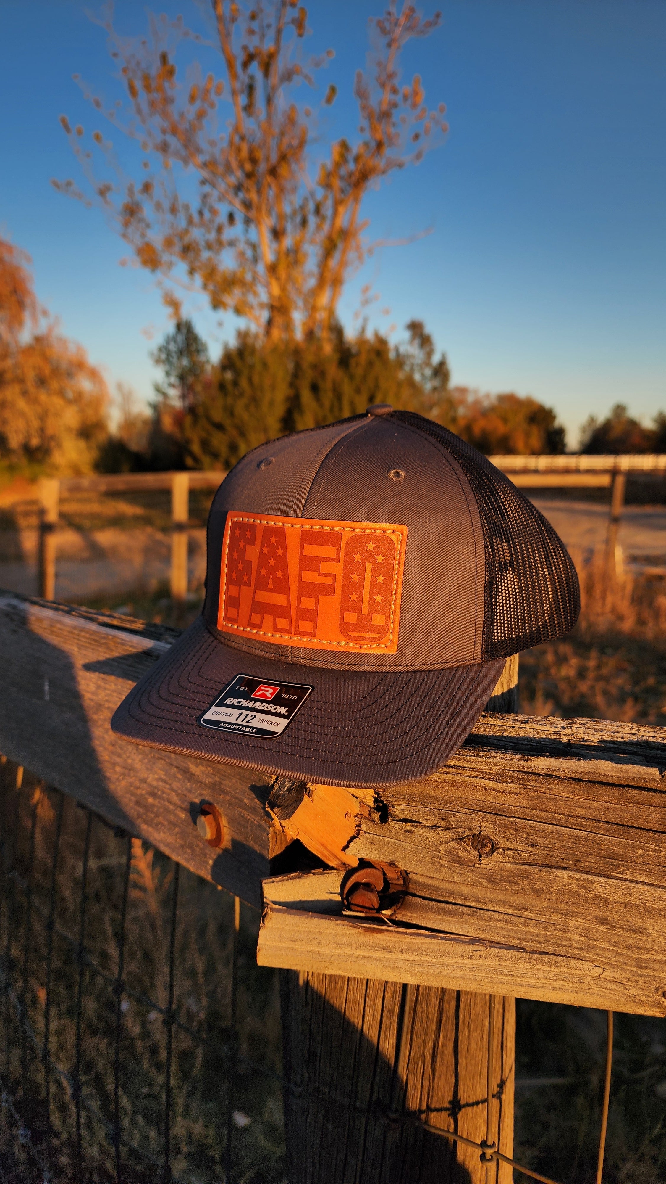 FAFO – Leather Patch Hat