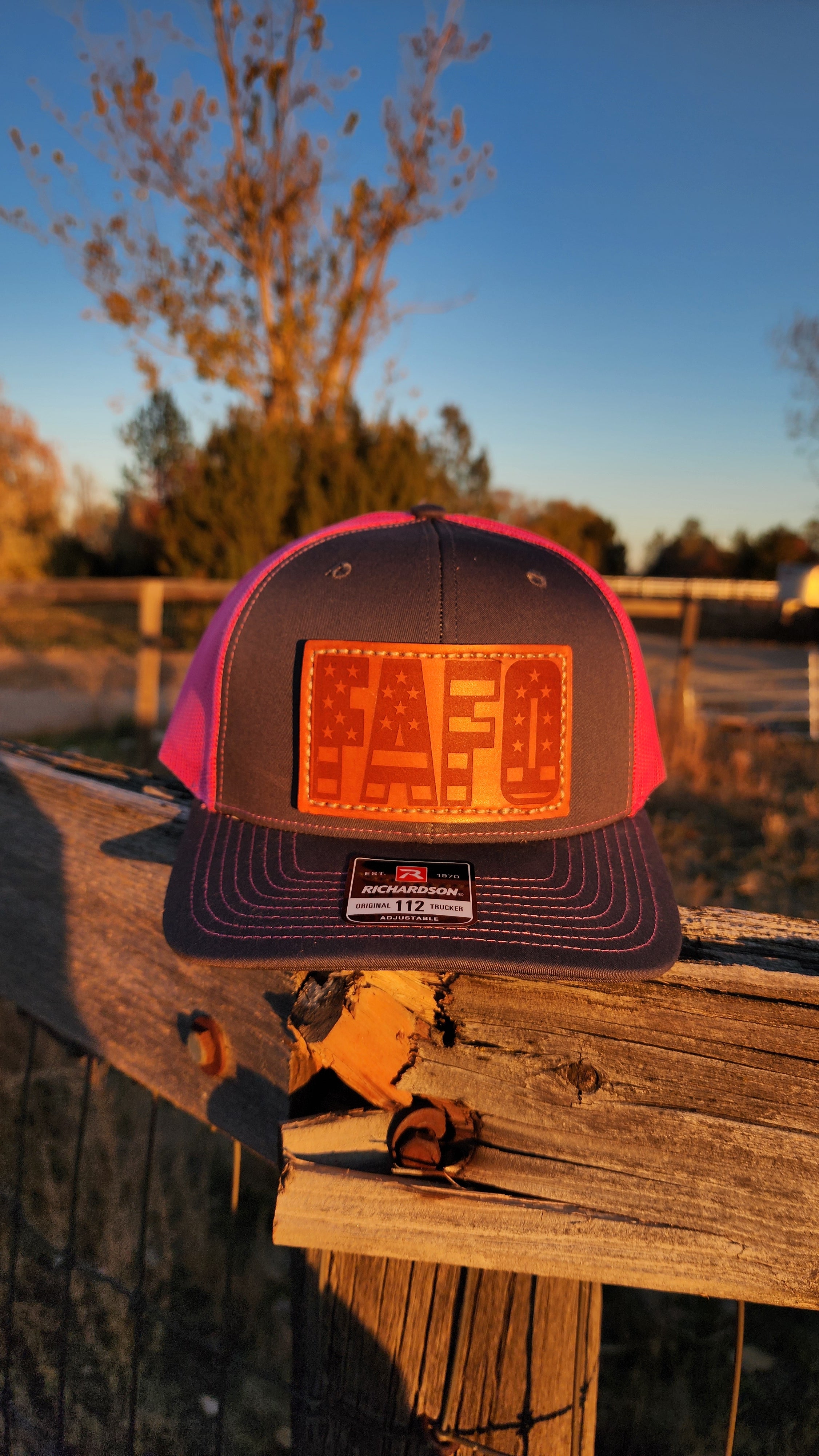 FAFO – Leather Patch Hat