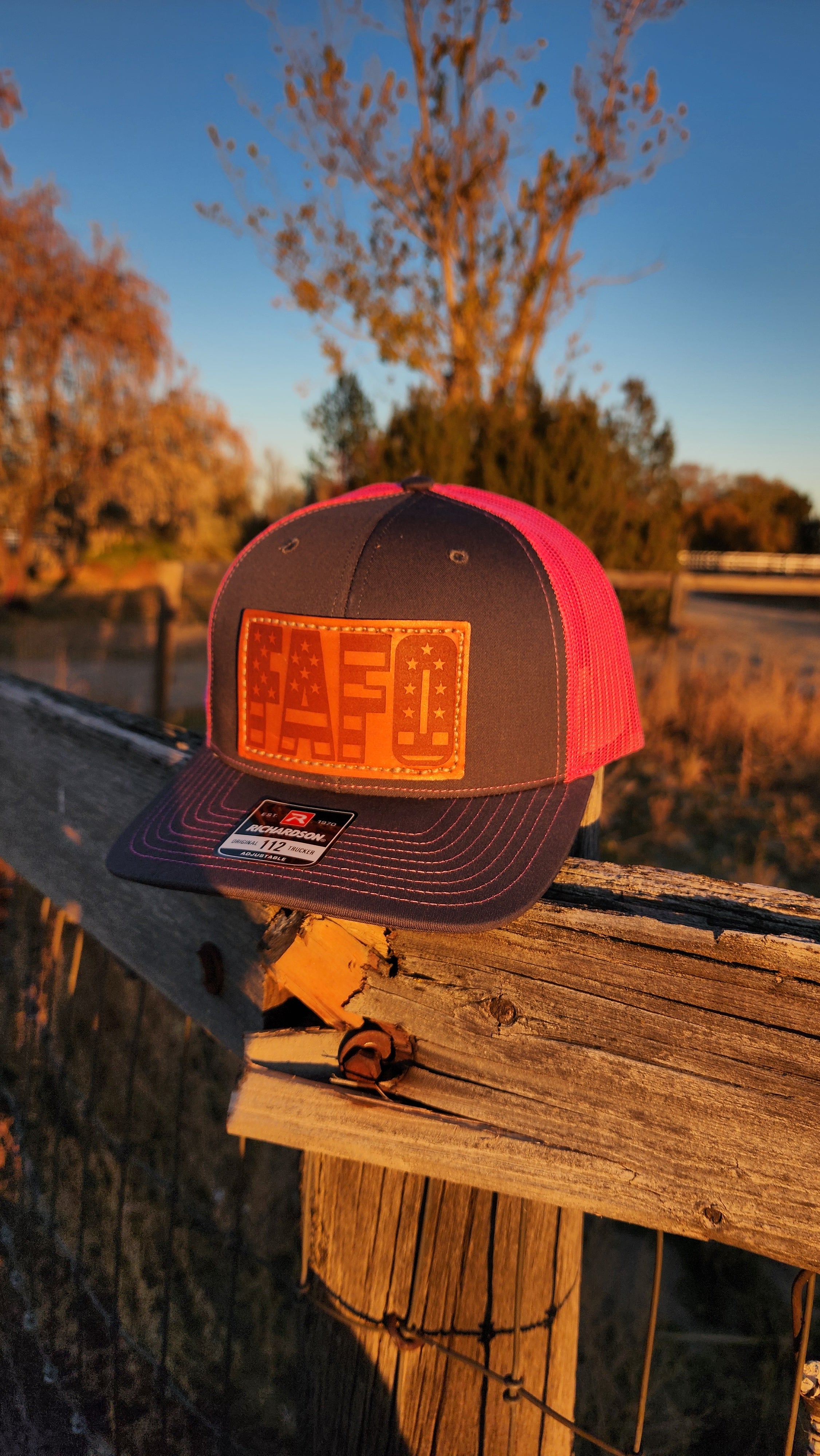 FAFO – Leather Patch Hat