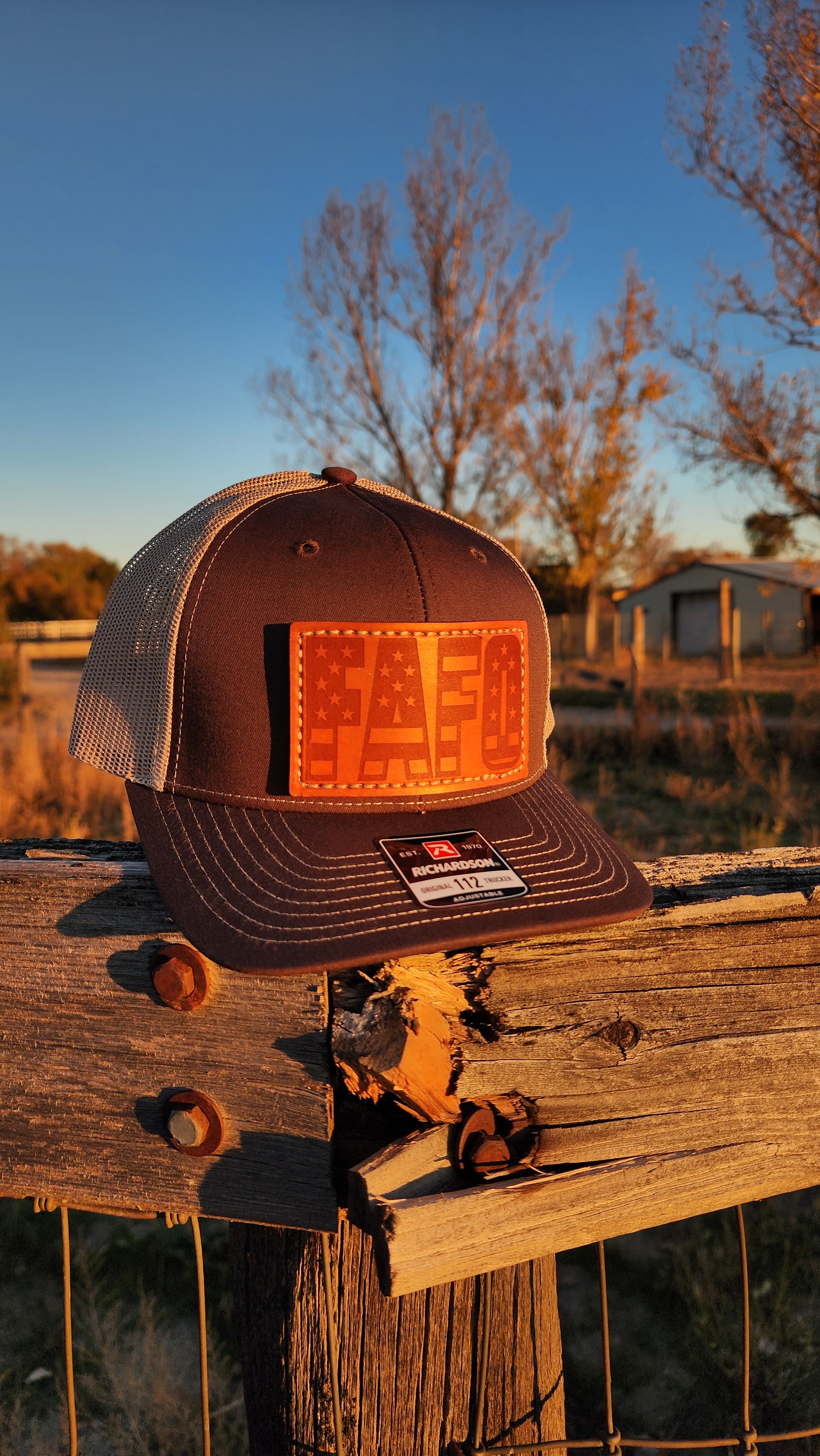 FAFO – Leather Patch Hat