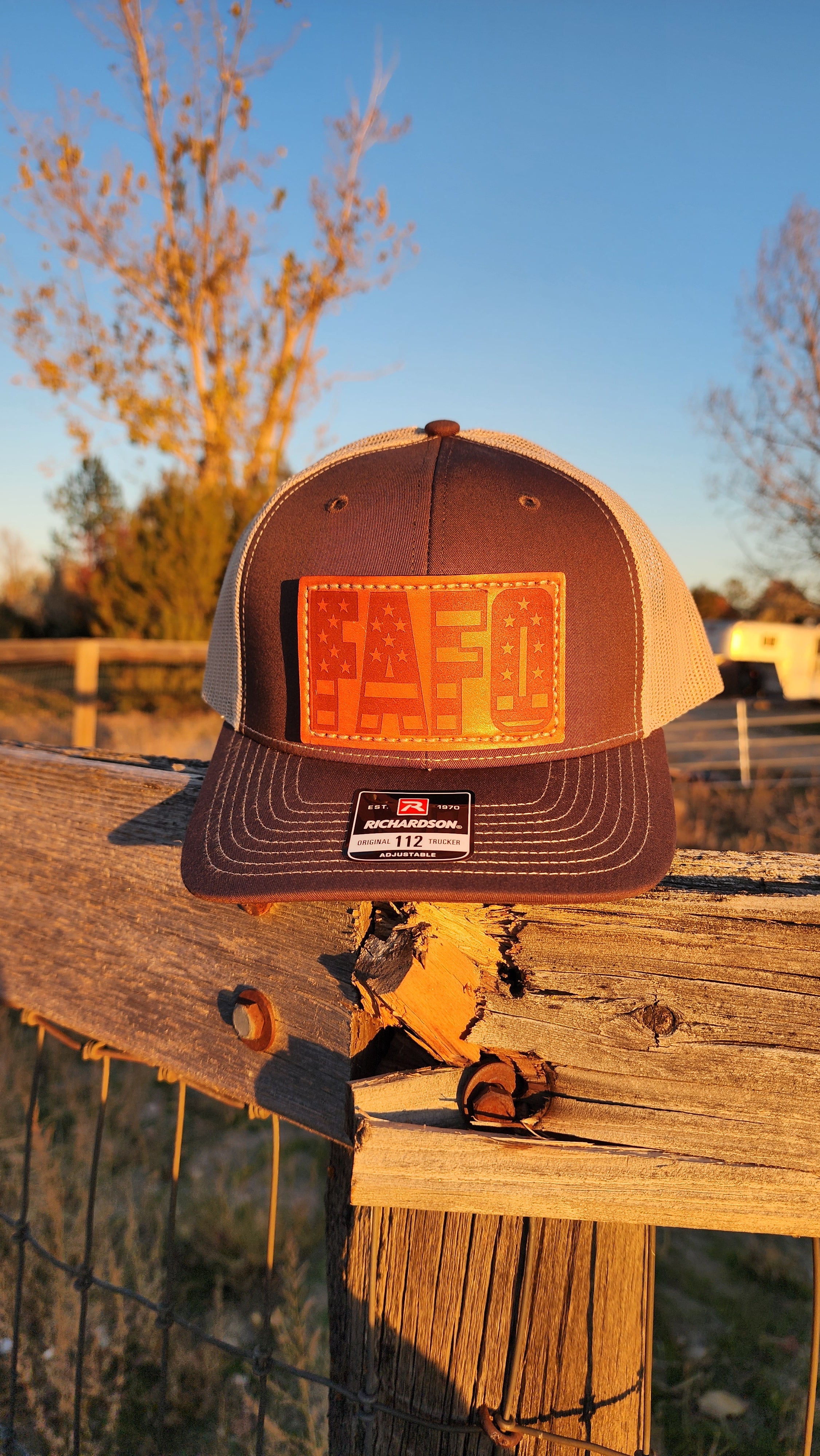FAFO – Leather Patch Hat