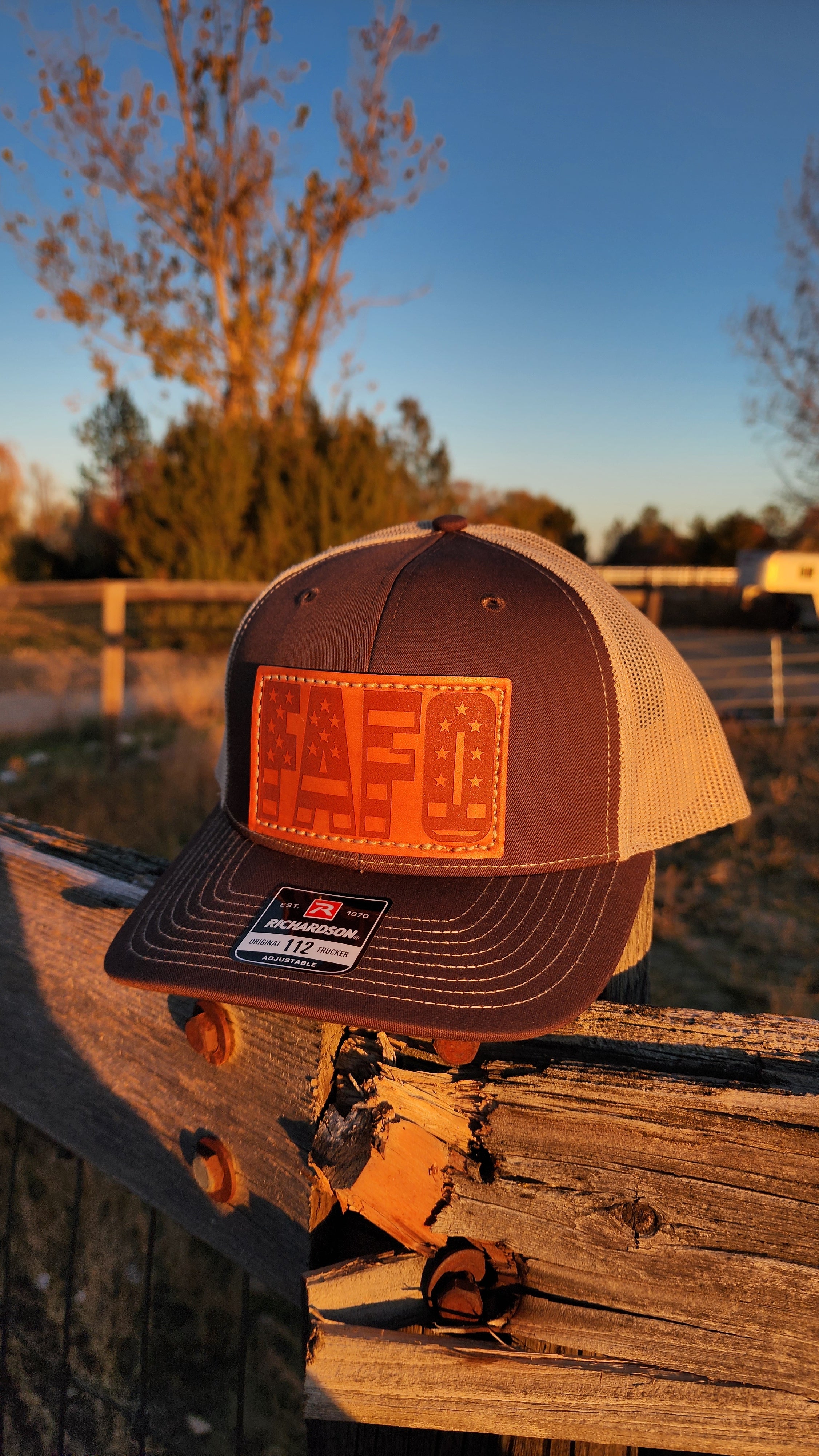 FAFO – Leather Patch Hat