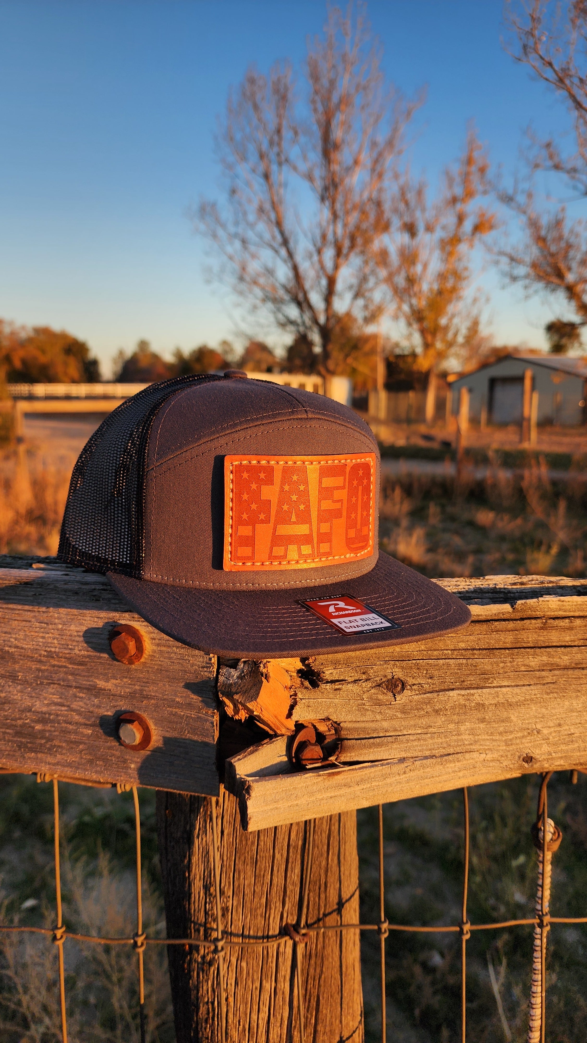 FAFO – Leather Patch Hat