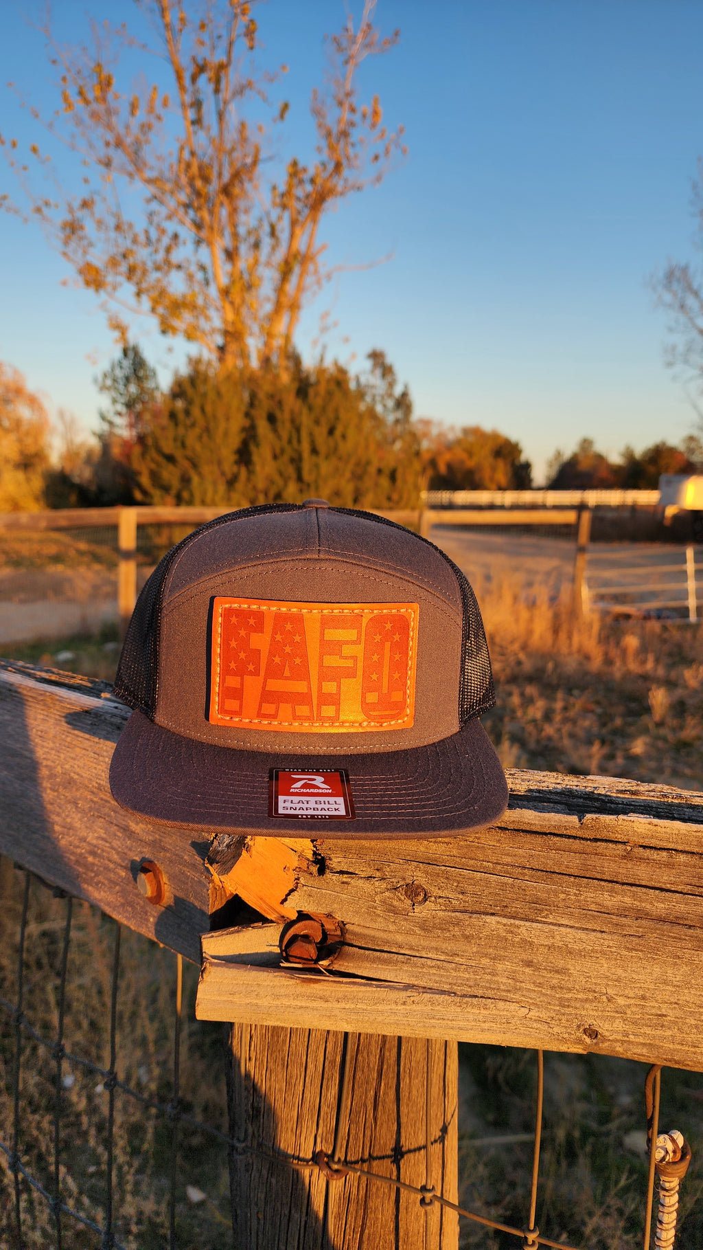 FAFO – Leather Patch Hat