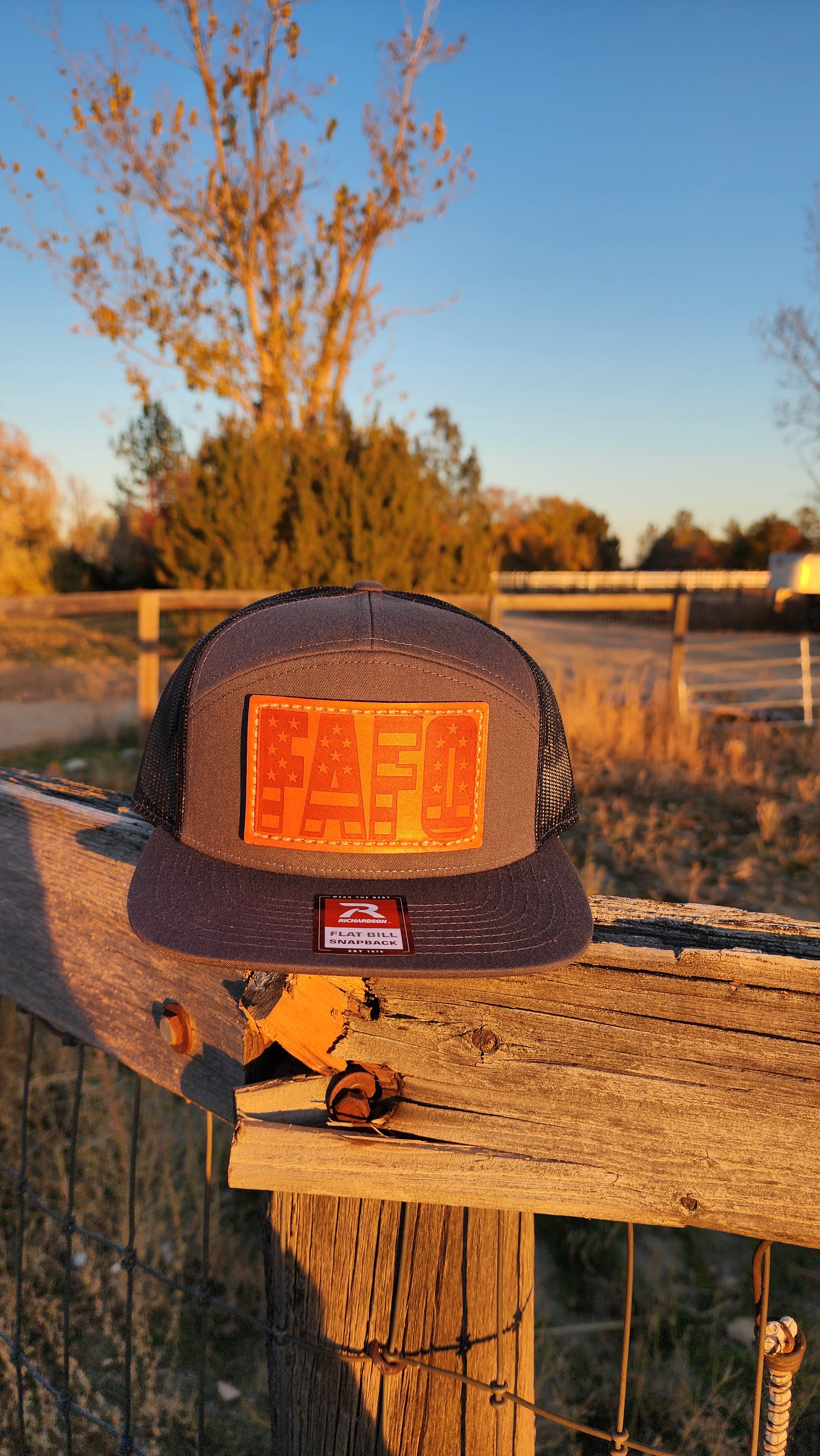 FAFO – Leather Patch Hat