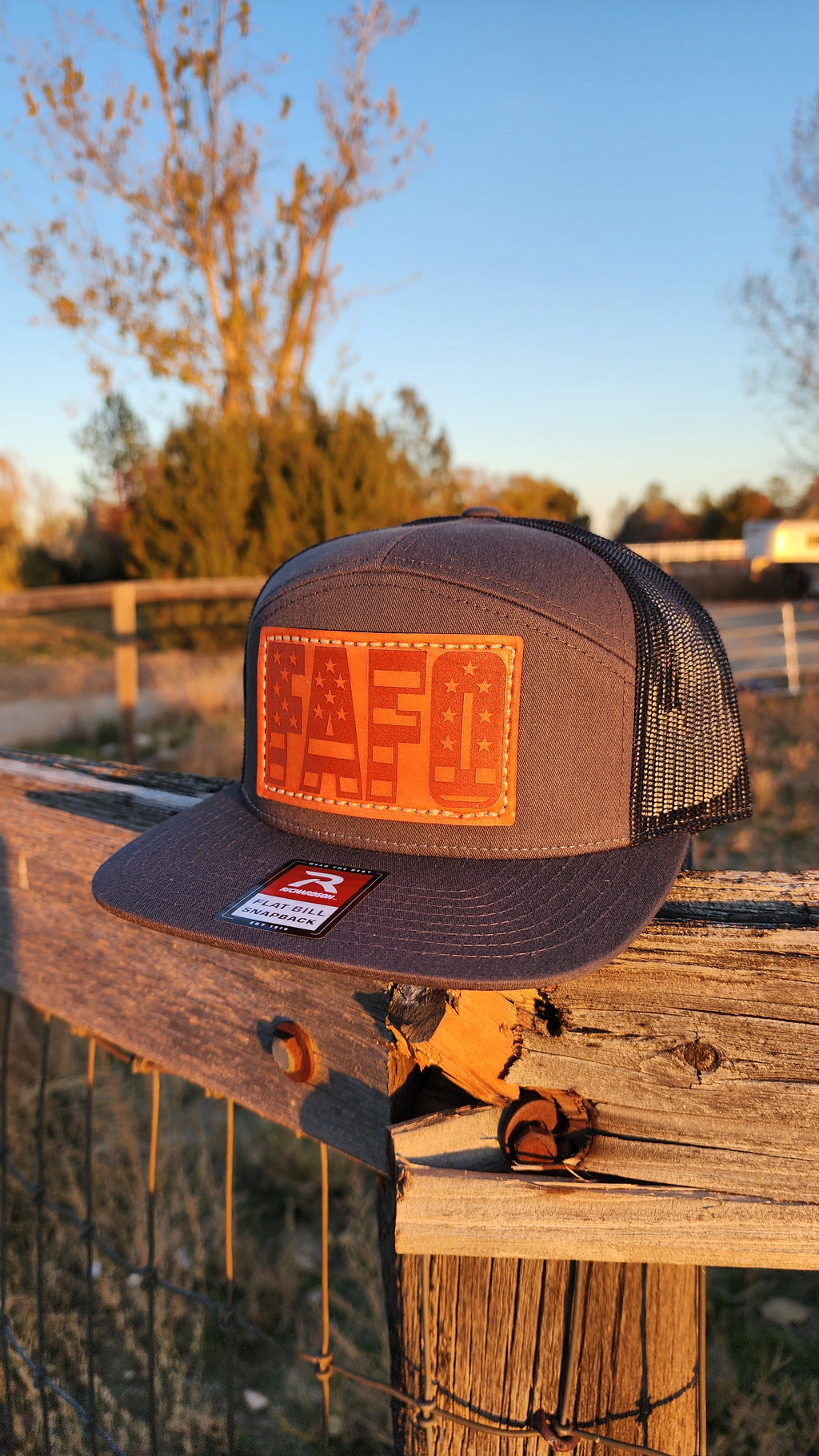 FAFO – Leather Patch Hat