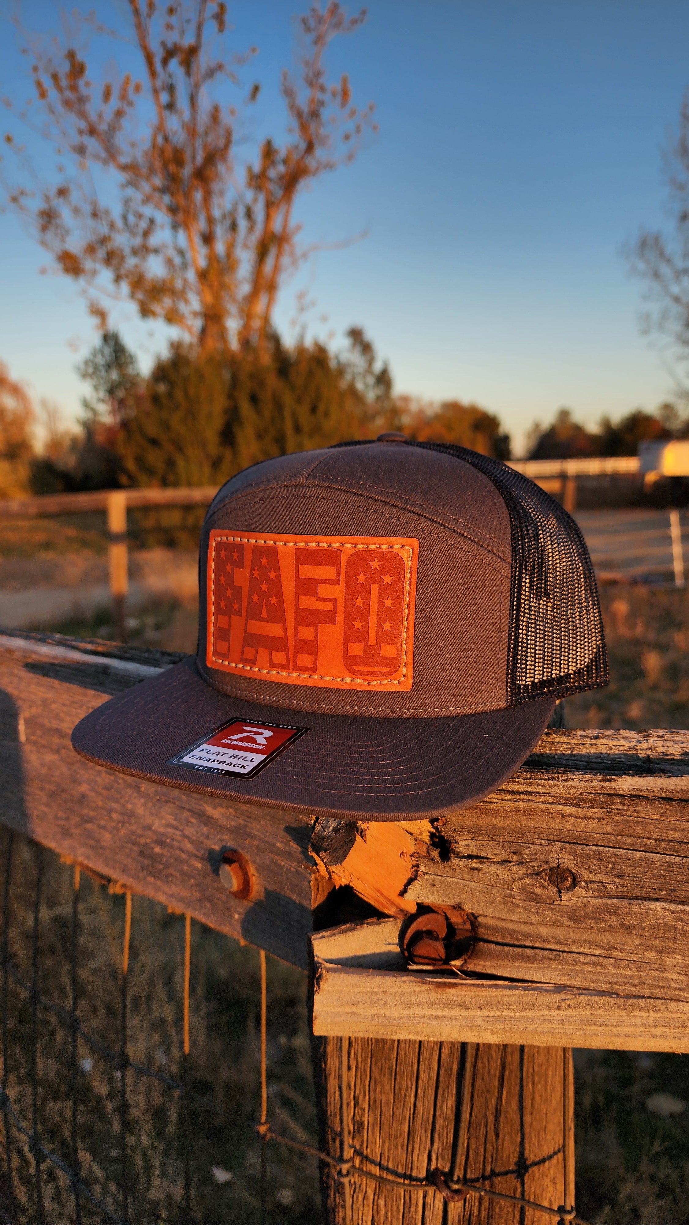 FAFO – Leather Patch Hat