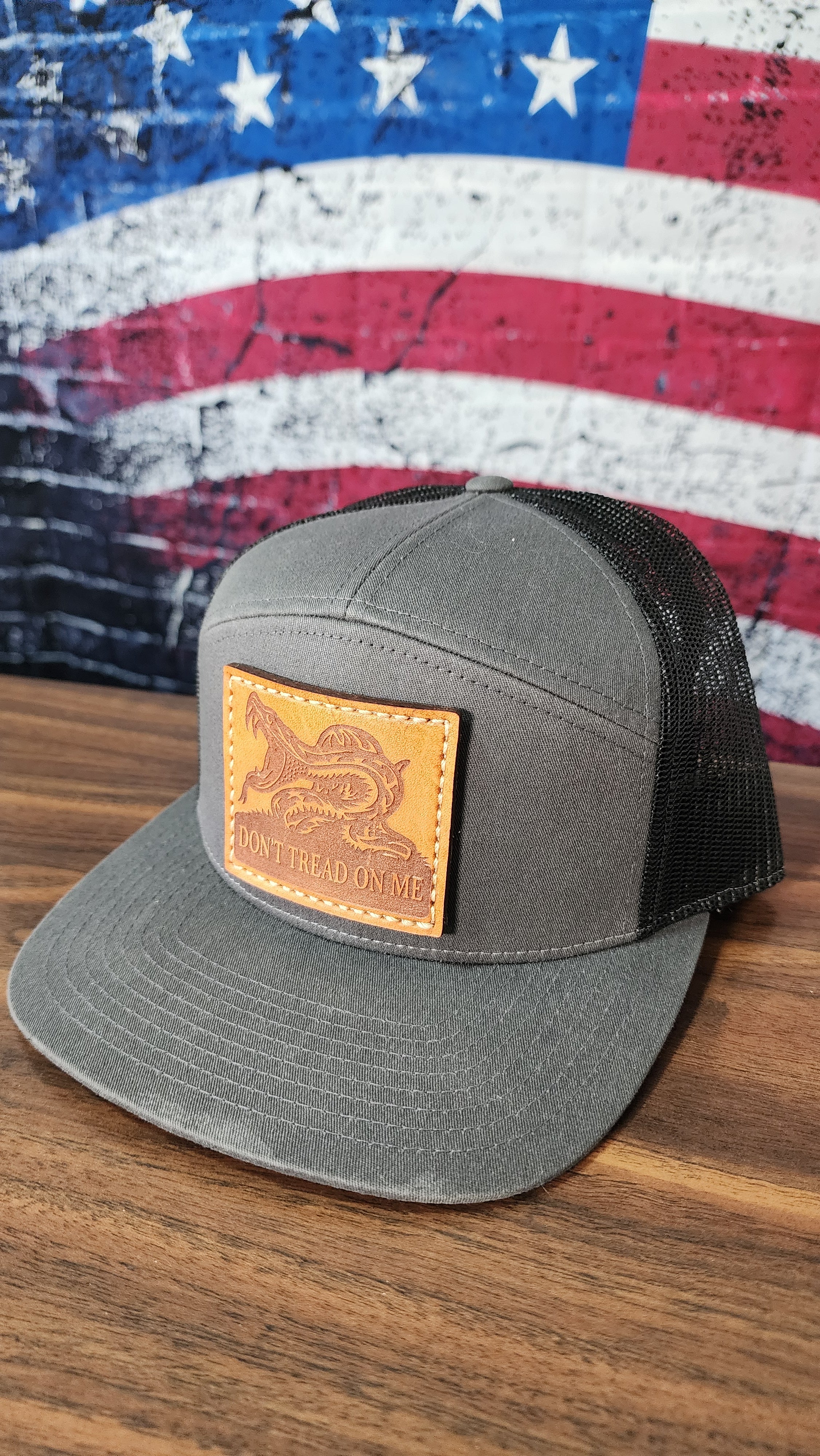 Don't Tread On Me Leather Patch Hat