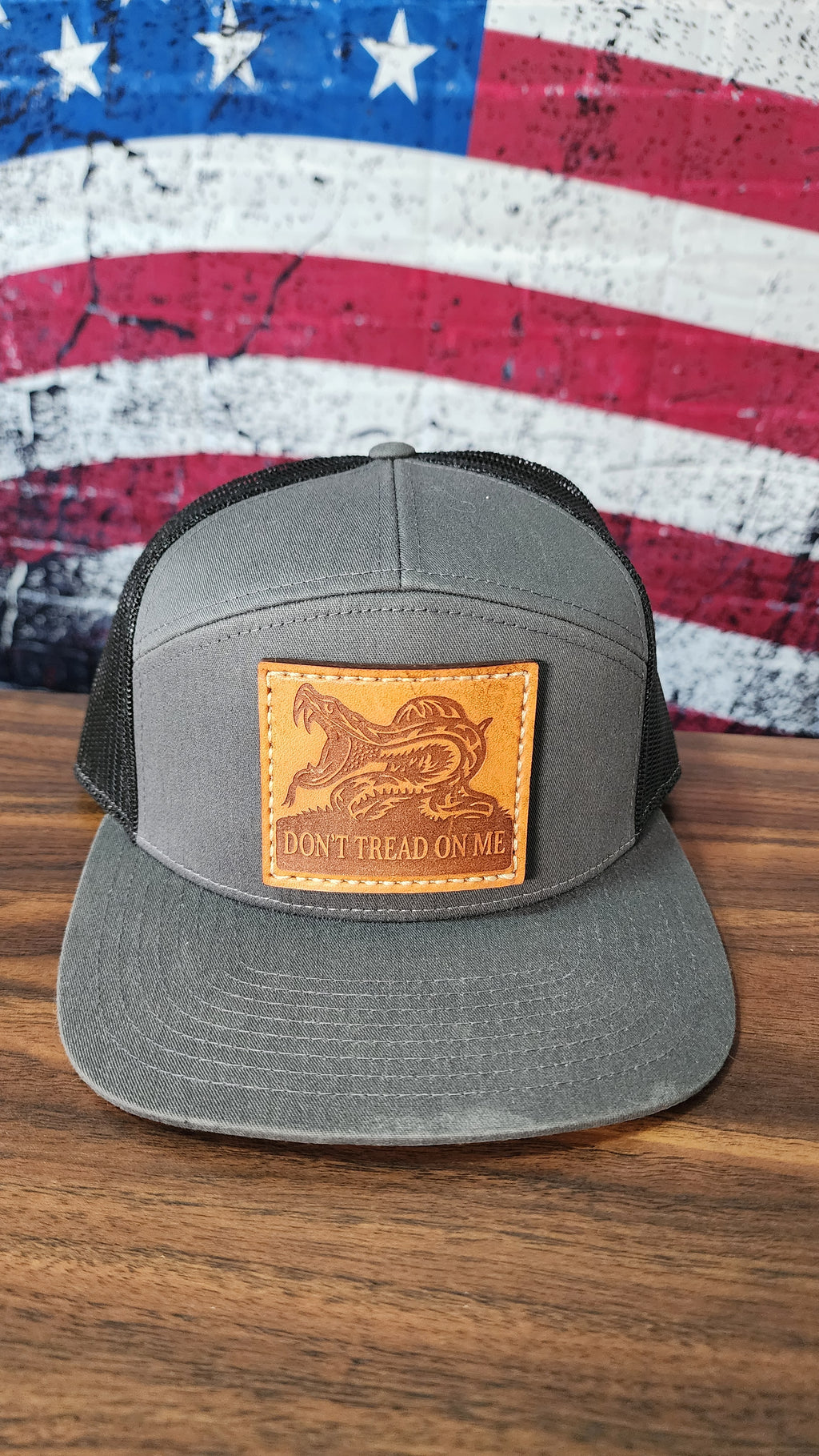 Don't Tread On Me Leather Patch Hat