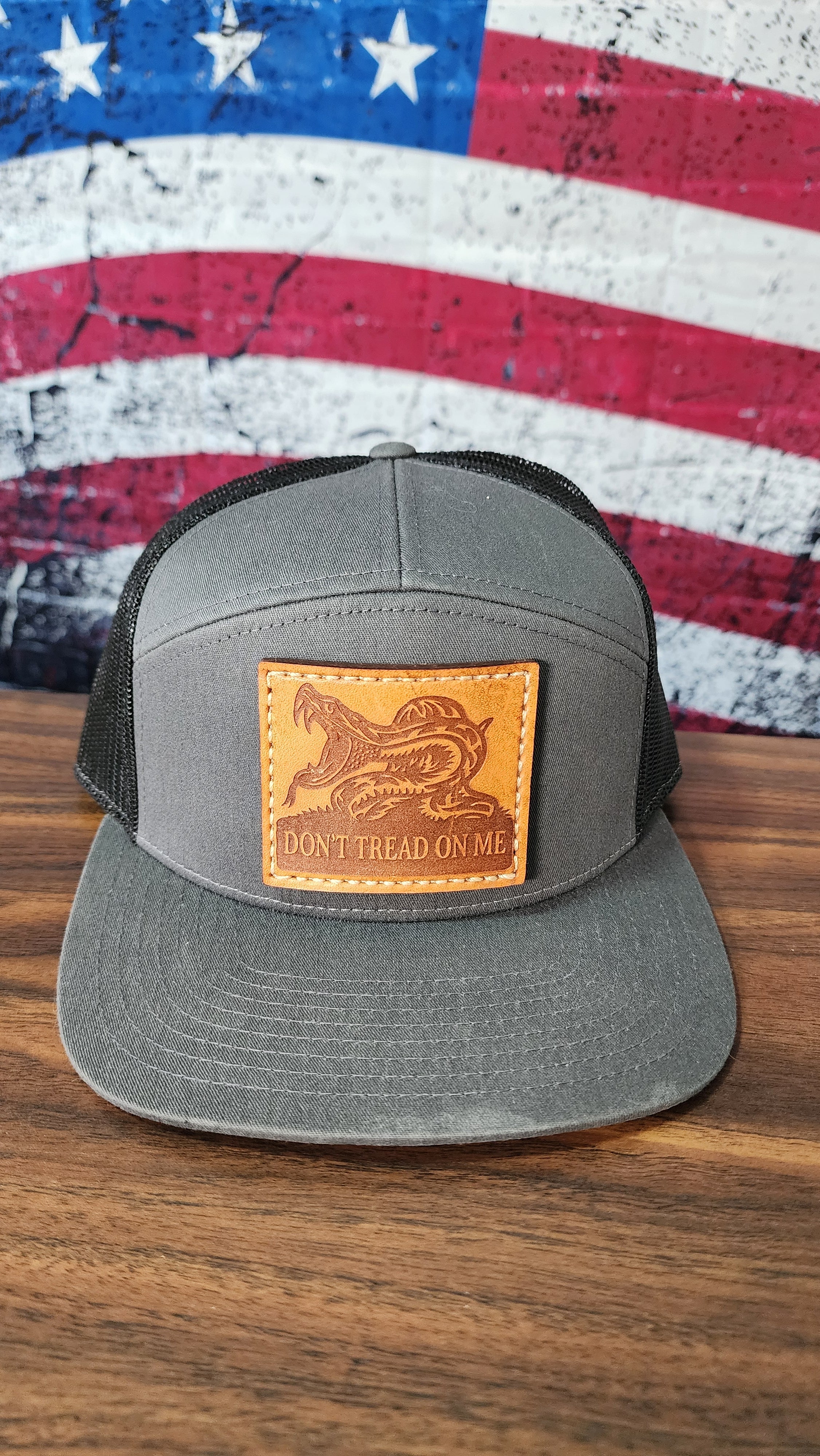 Don't Tread On Me Leather Patch Hat