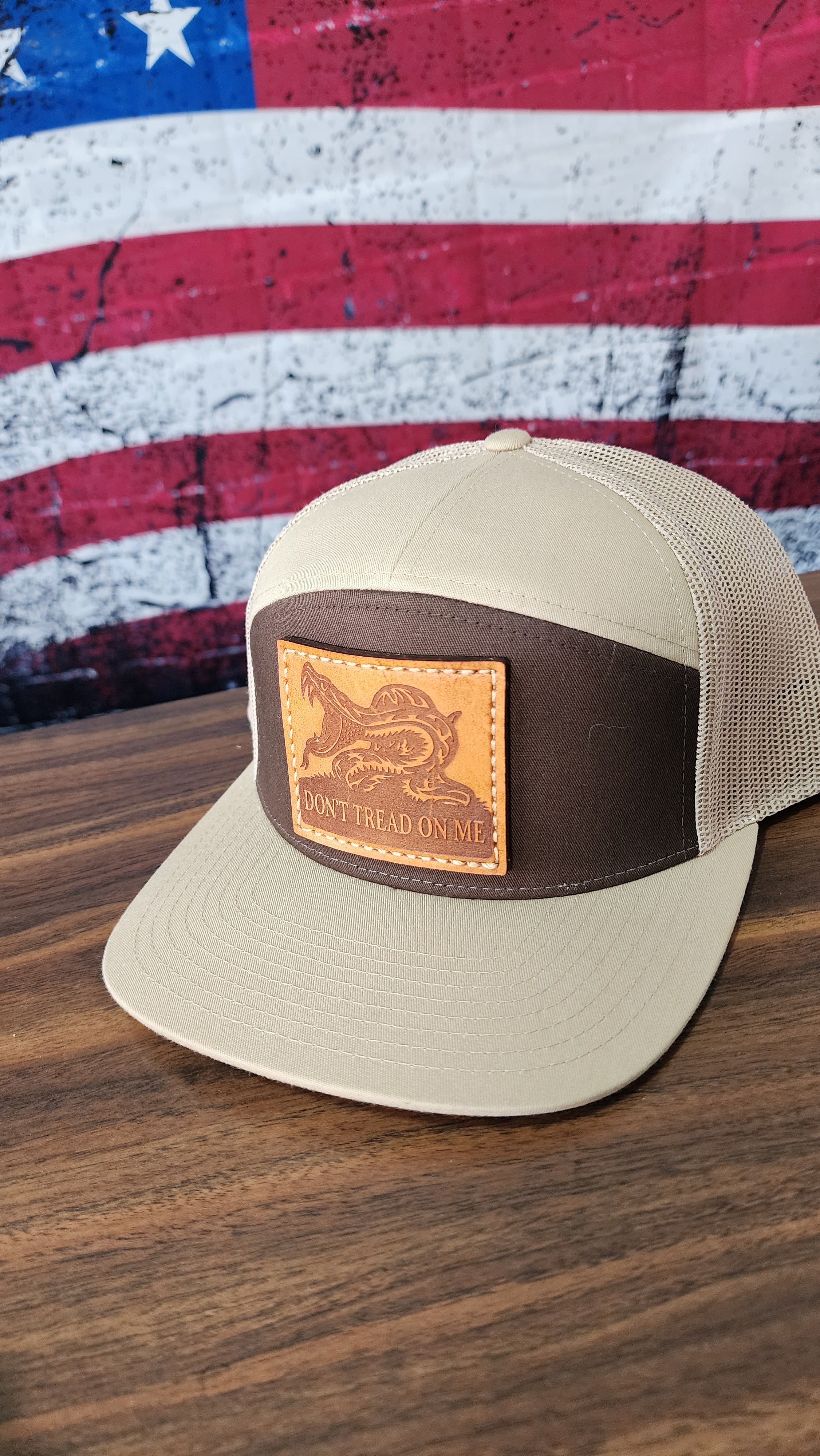 Don't Tread On Me Leather Patch Hat