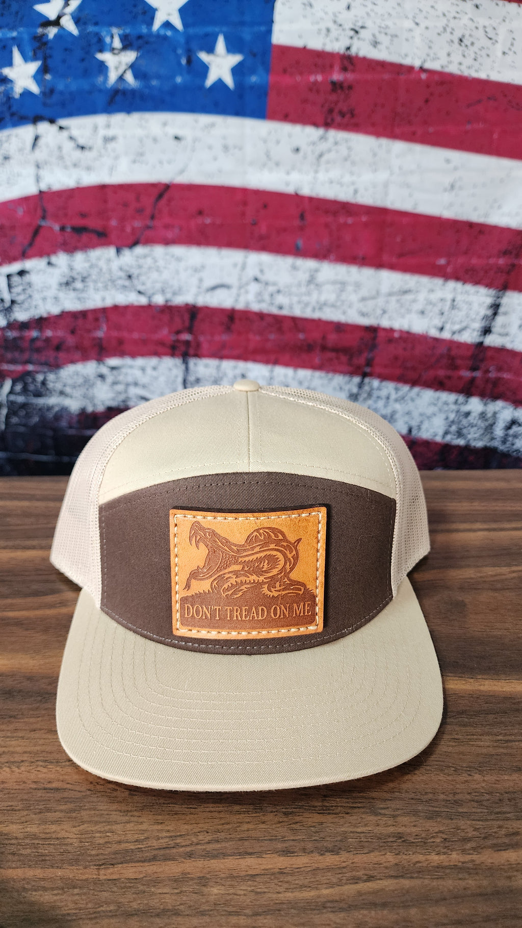 Don't Tread On Me Leather Patch Hat