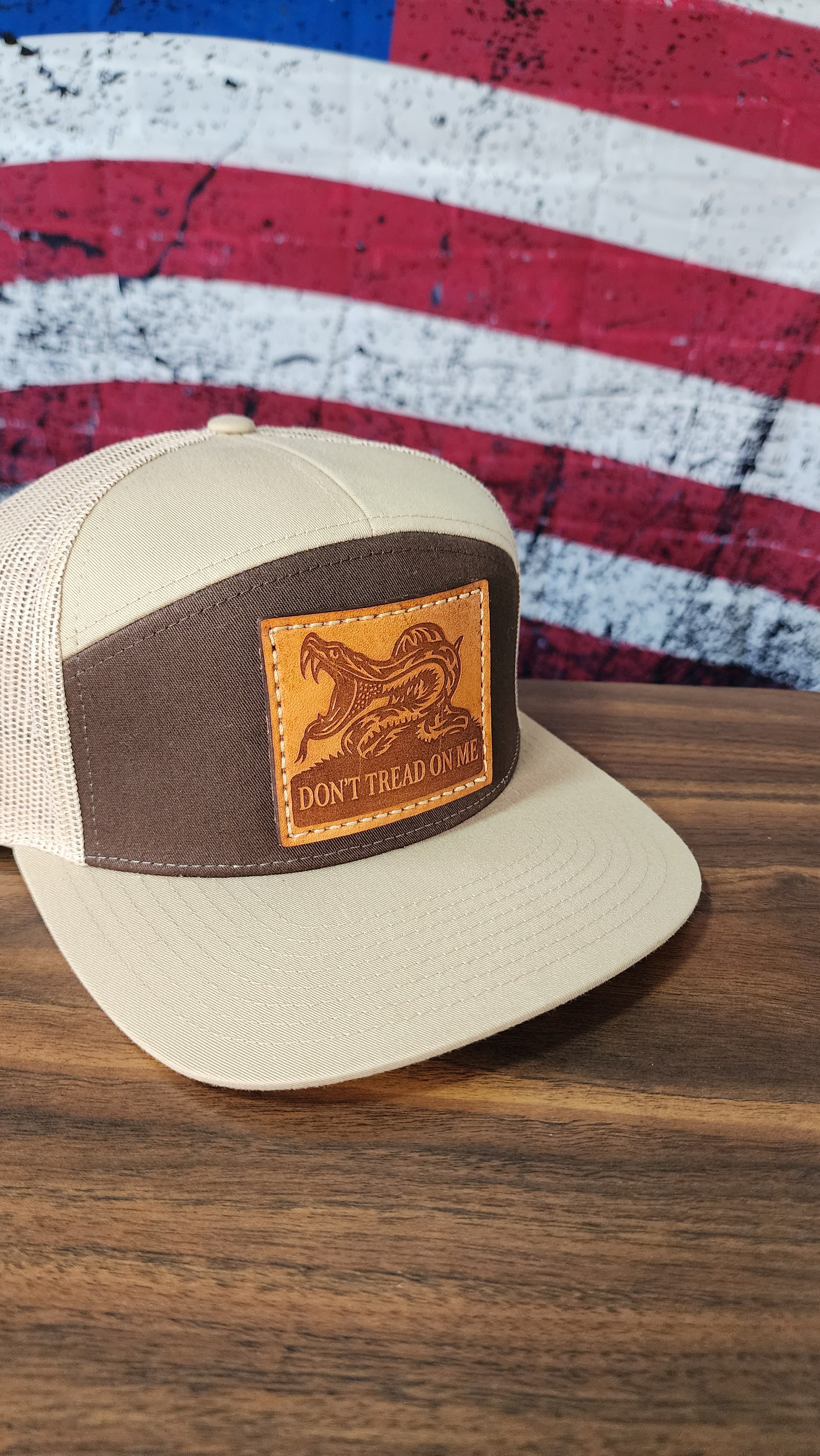 Don't Tread On Me Leather Patch Hat