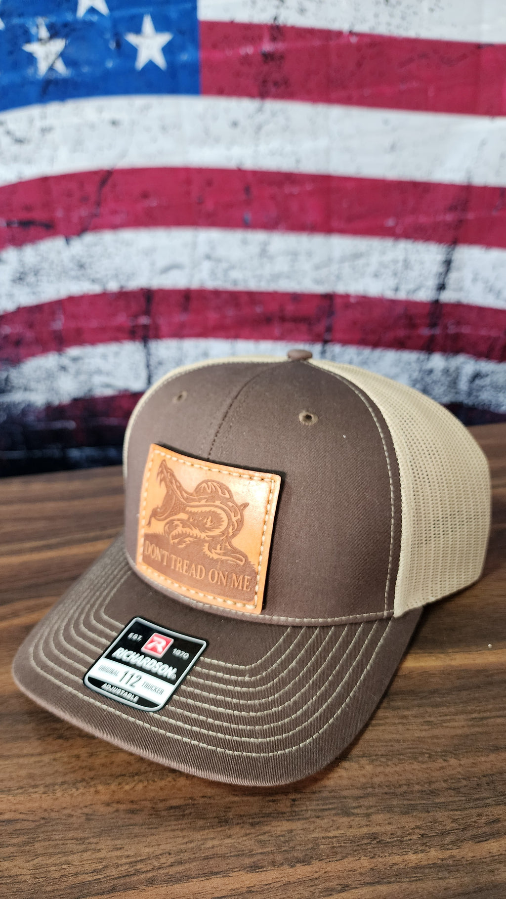 Don't Tread On Me Leather Patch Hat