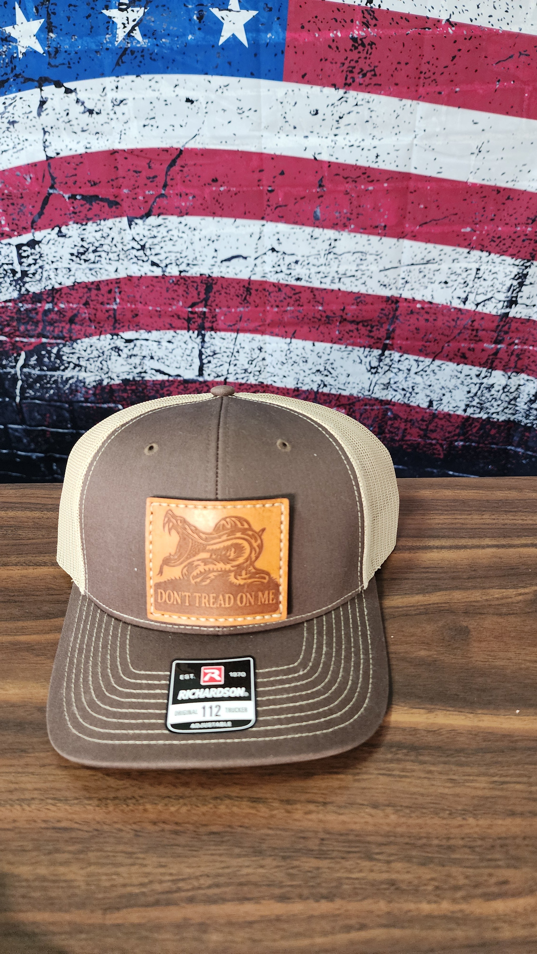 Don't Tread On Me Leather Patch Hat