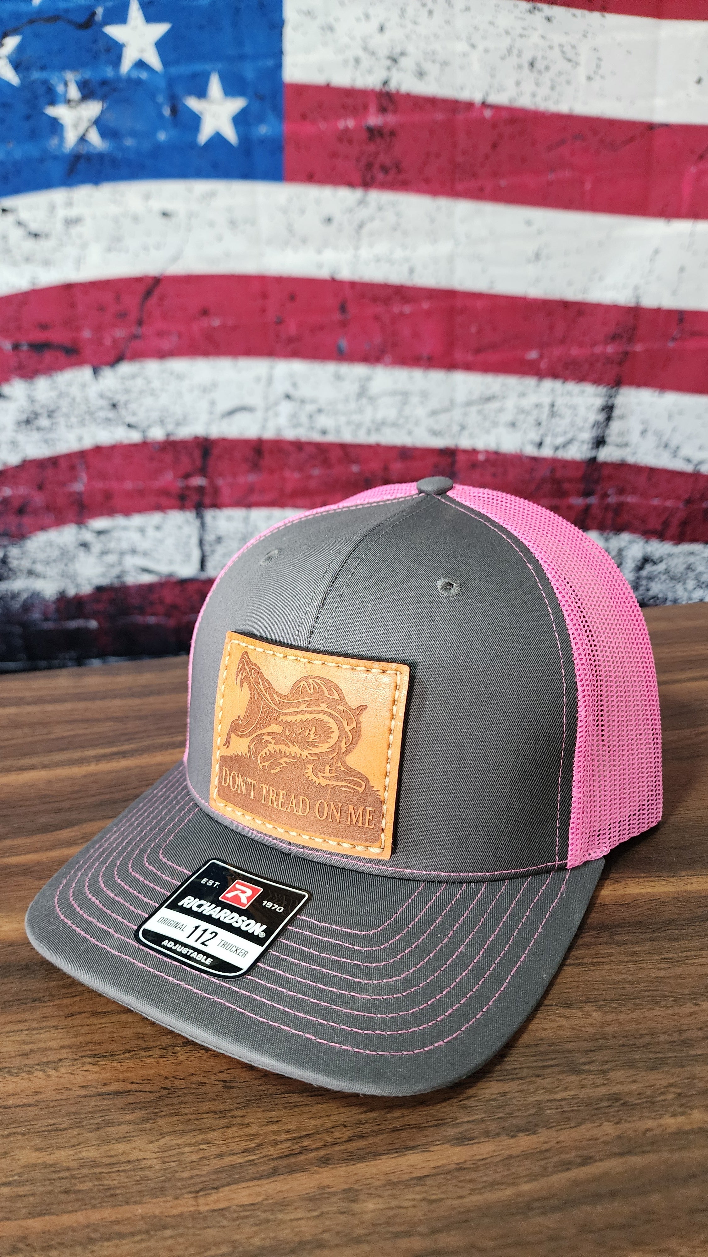 Don't Tread On Me Leather Patch Hat