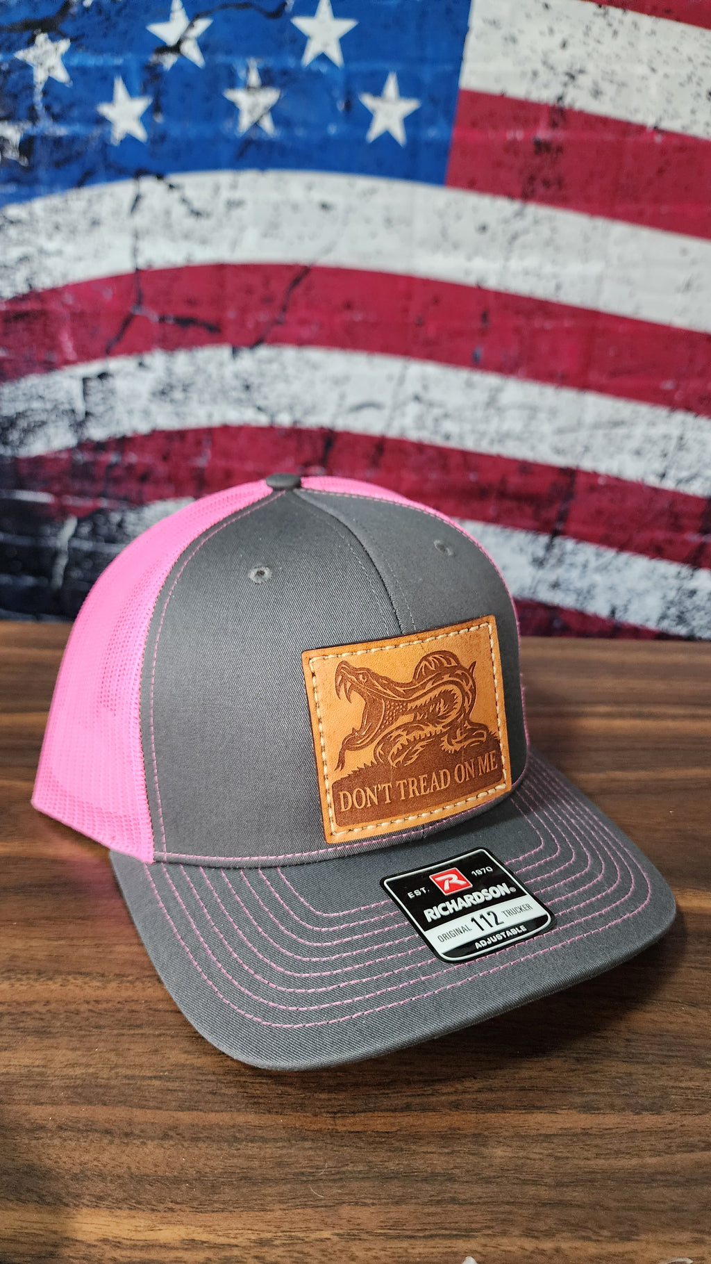 Don't Tread On Me Leather Patch Hat