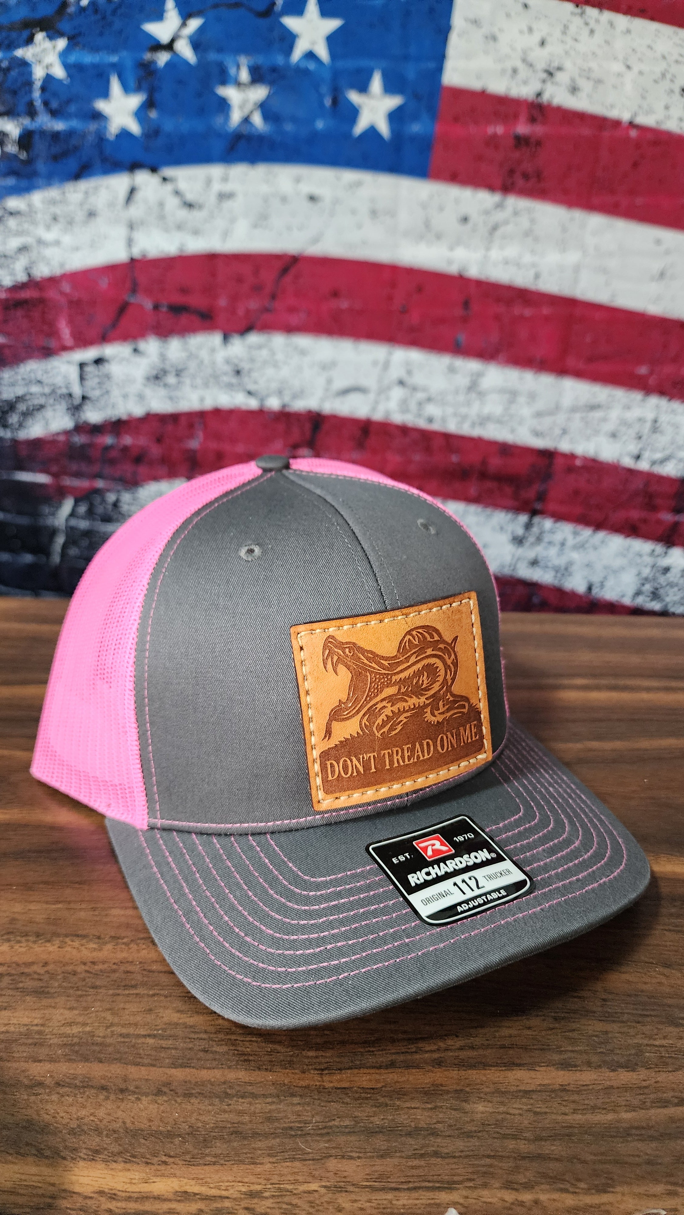 Don't Tread On Me Leather Patch Hat