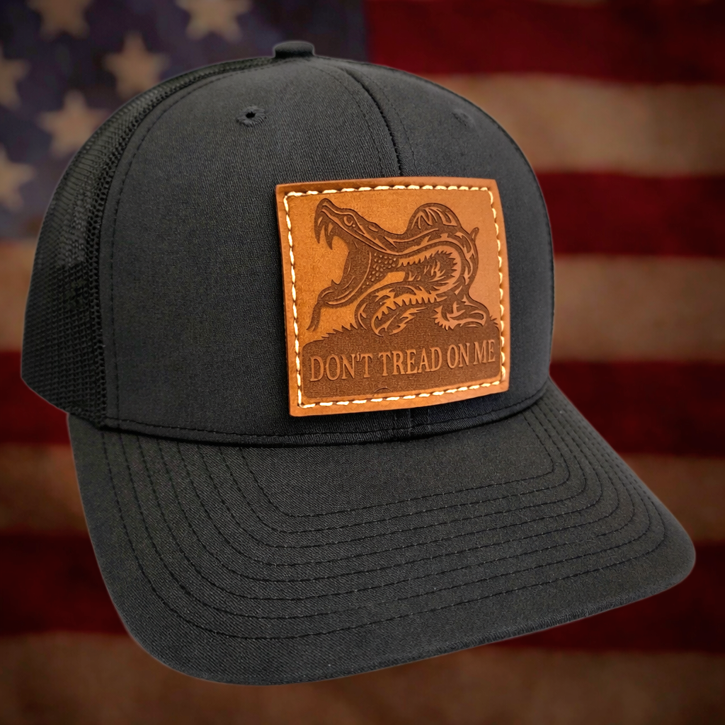 Don't Tread On Me Leather Patch Hat